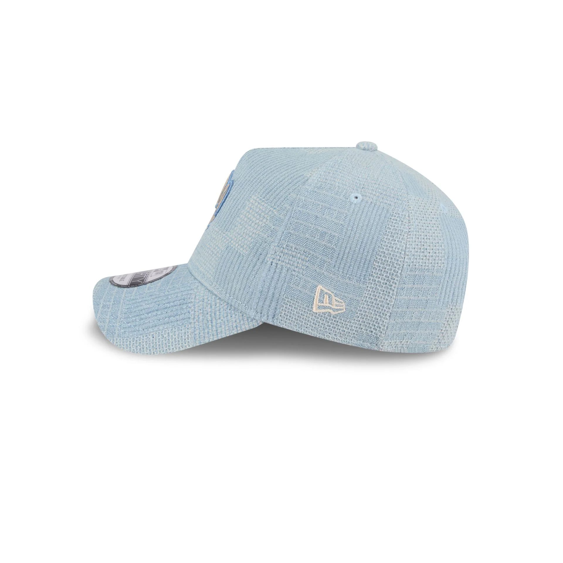 Los Angeles Rams Logo Essentials Denim 9FORTY A-Frame Snapback Hat