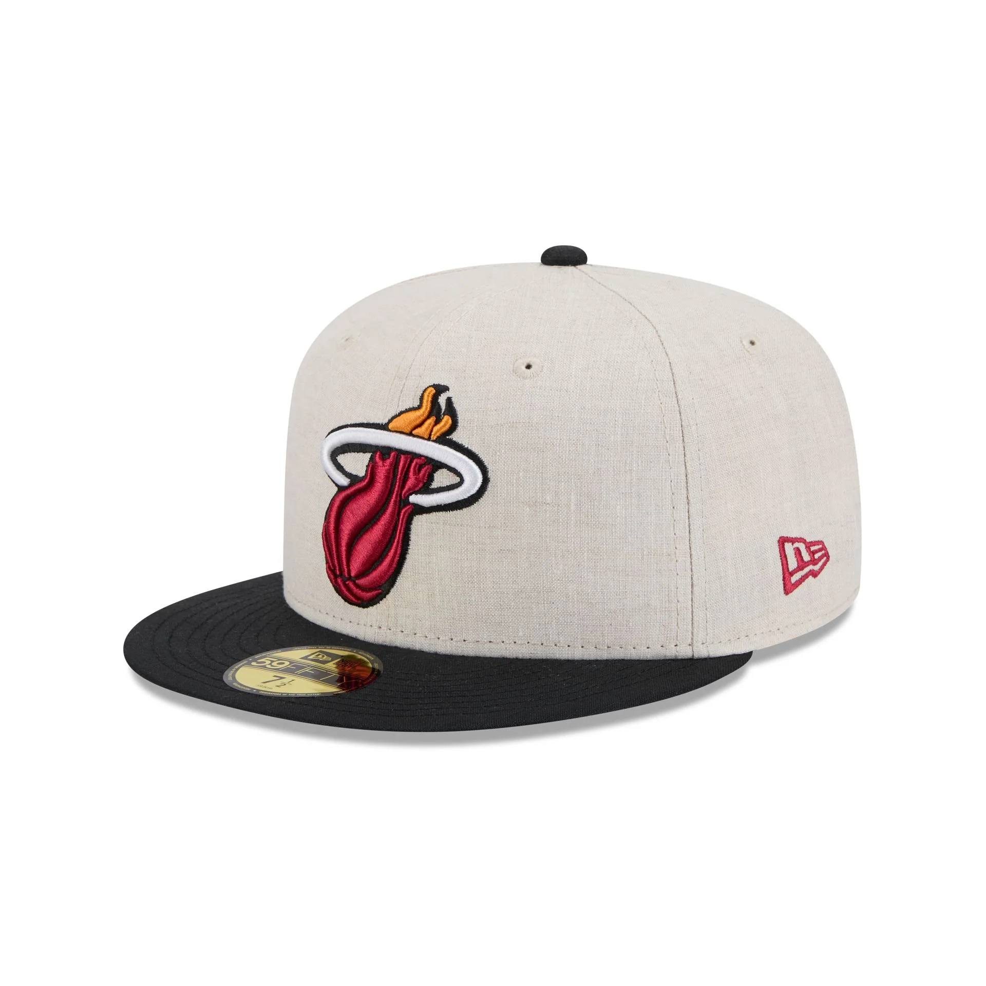 Miami Heat Linen 59FIFTY Fitted Hat