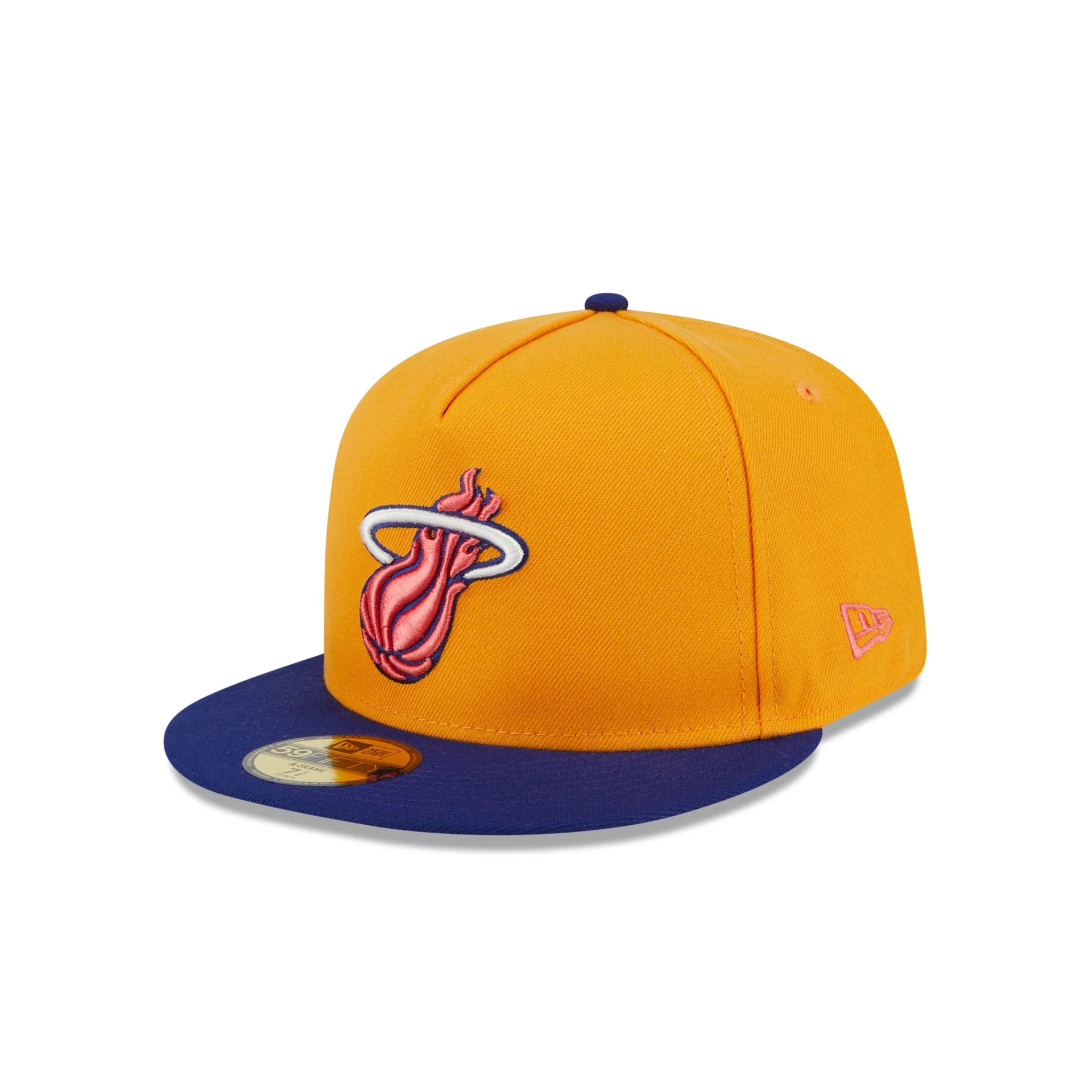 Miami Heat Gold 59FIFTY A-Frame Fitted Hat