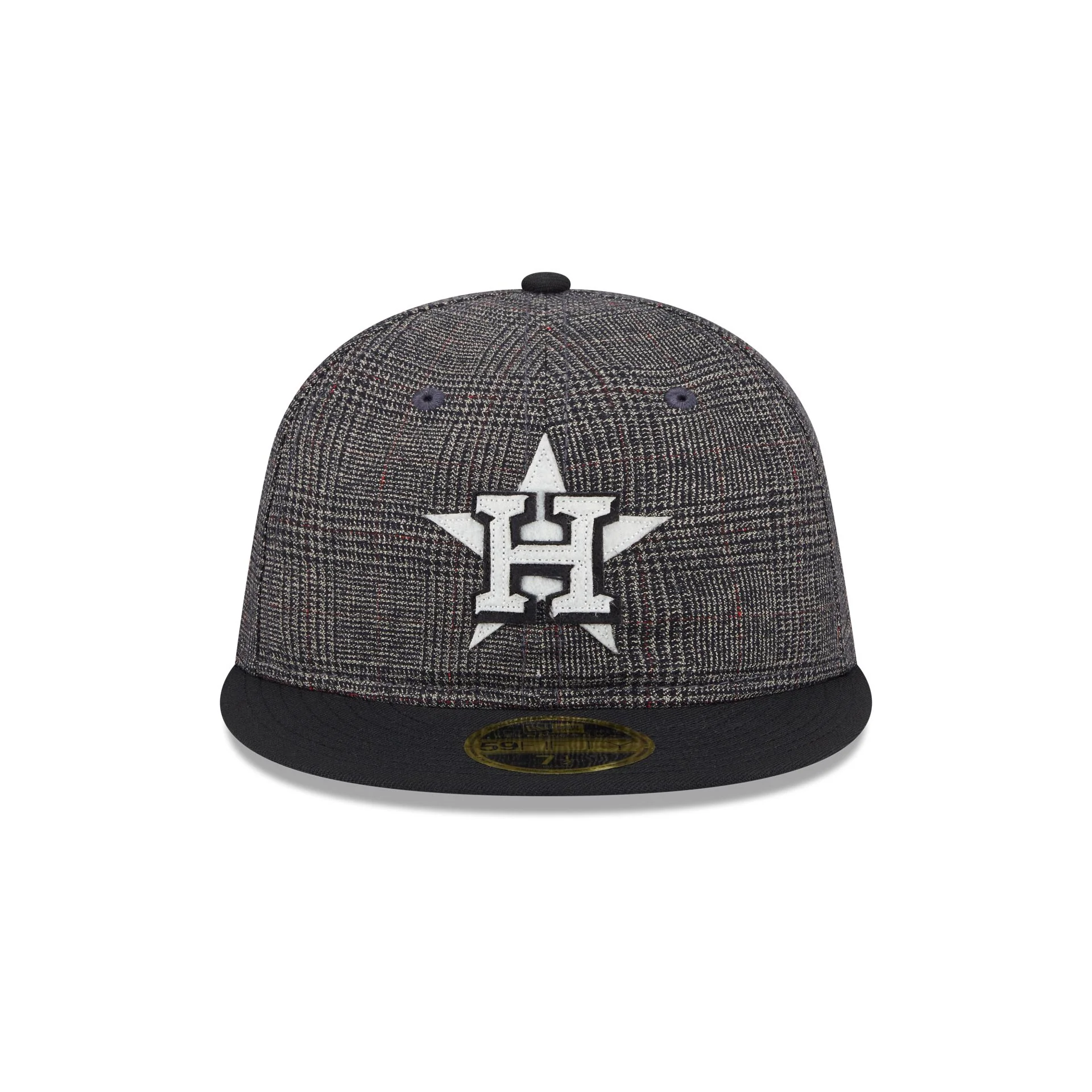 Houston Astros Plaid Retro Crown 59FIFTY Fitted Hat