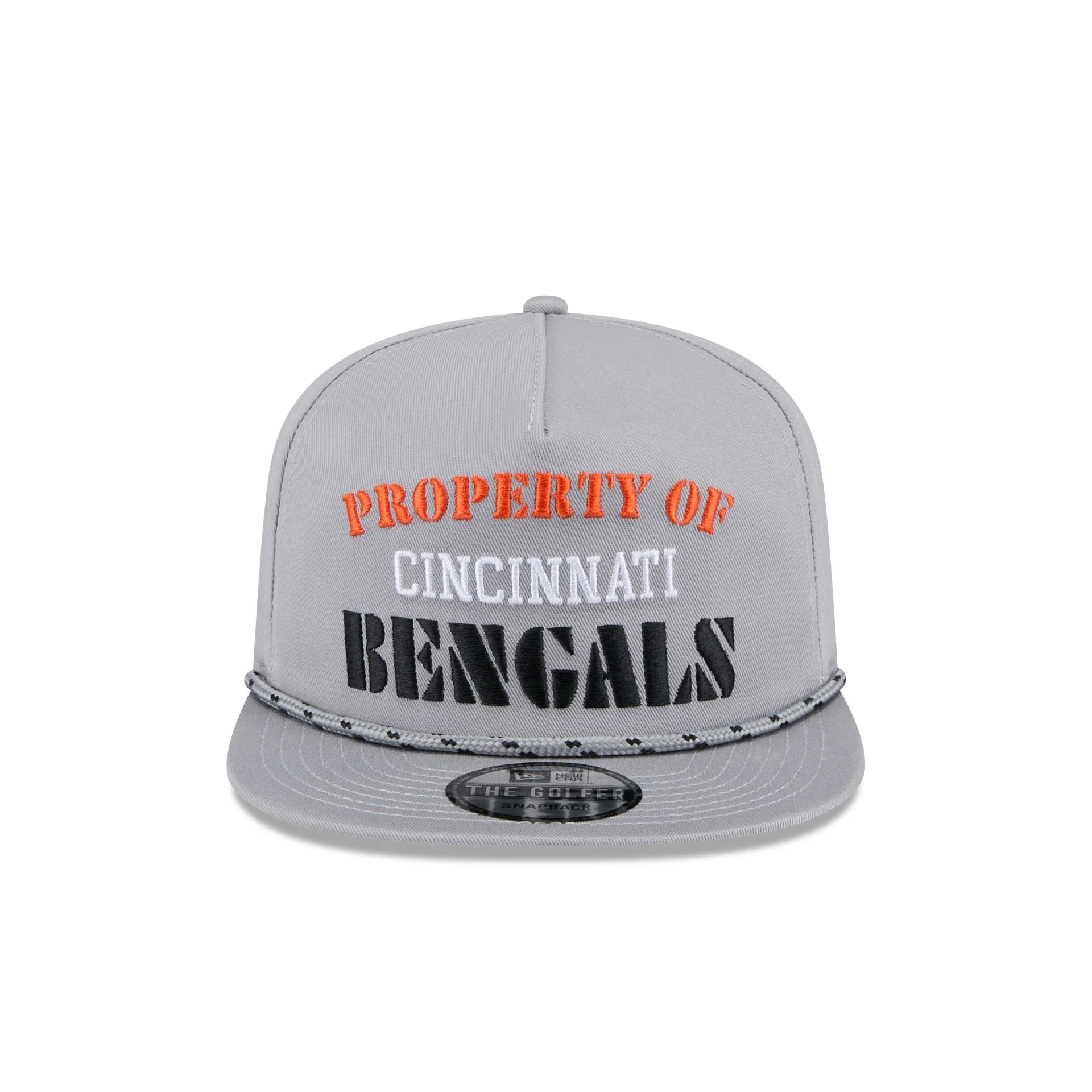 Cincinnati Bengals Vintage Gray Rope Golfer Hat