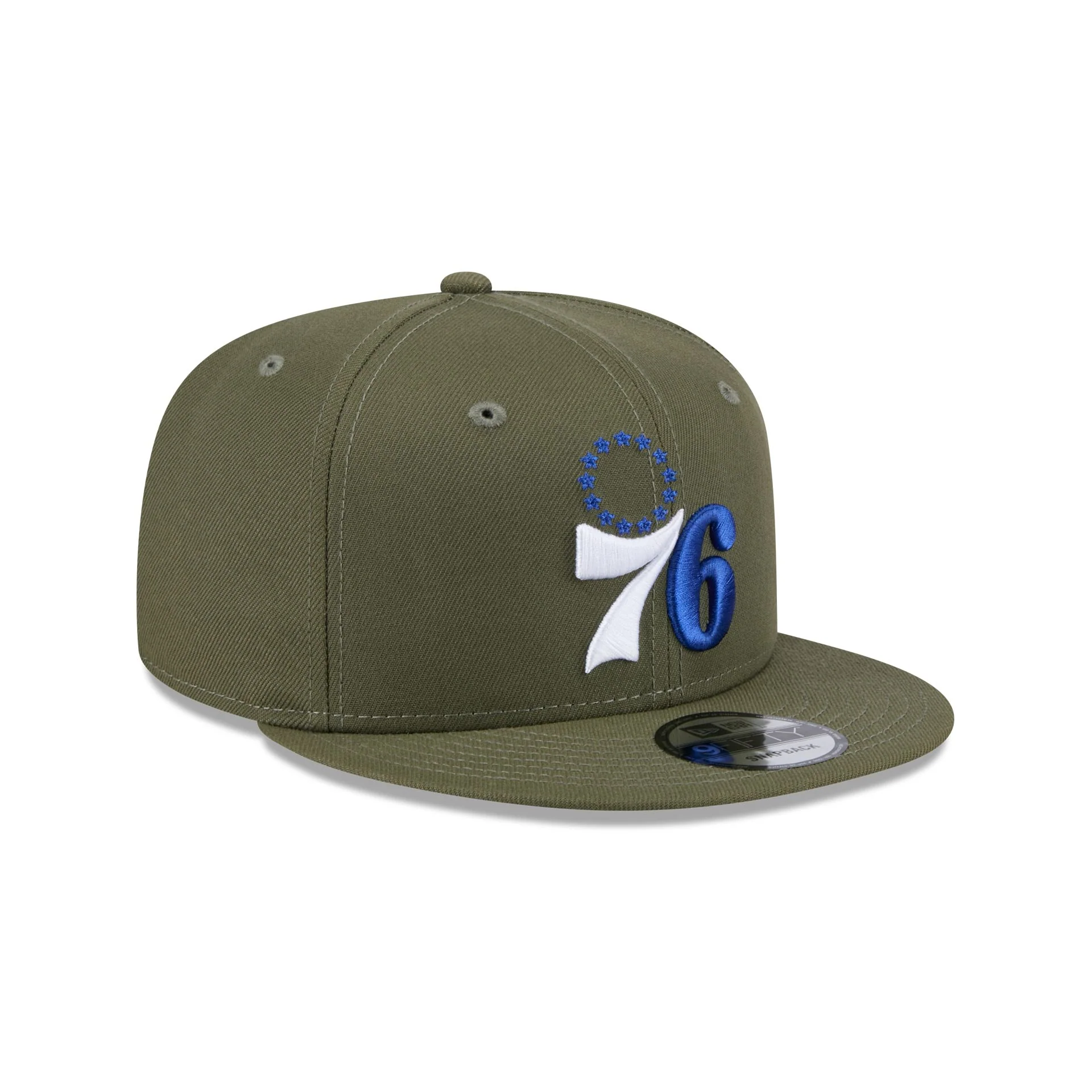Philadelphia 76ers Olive 9FIFTY Snapback Hat