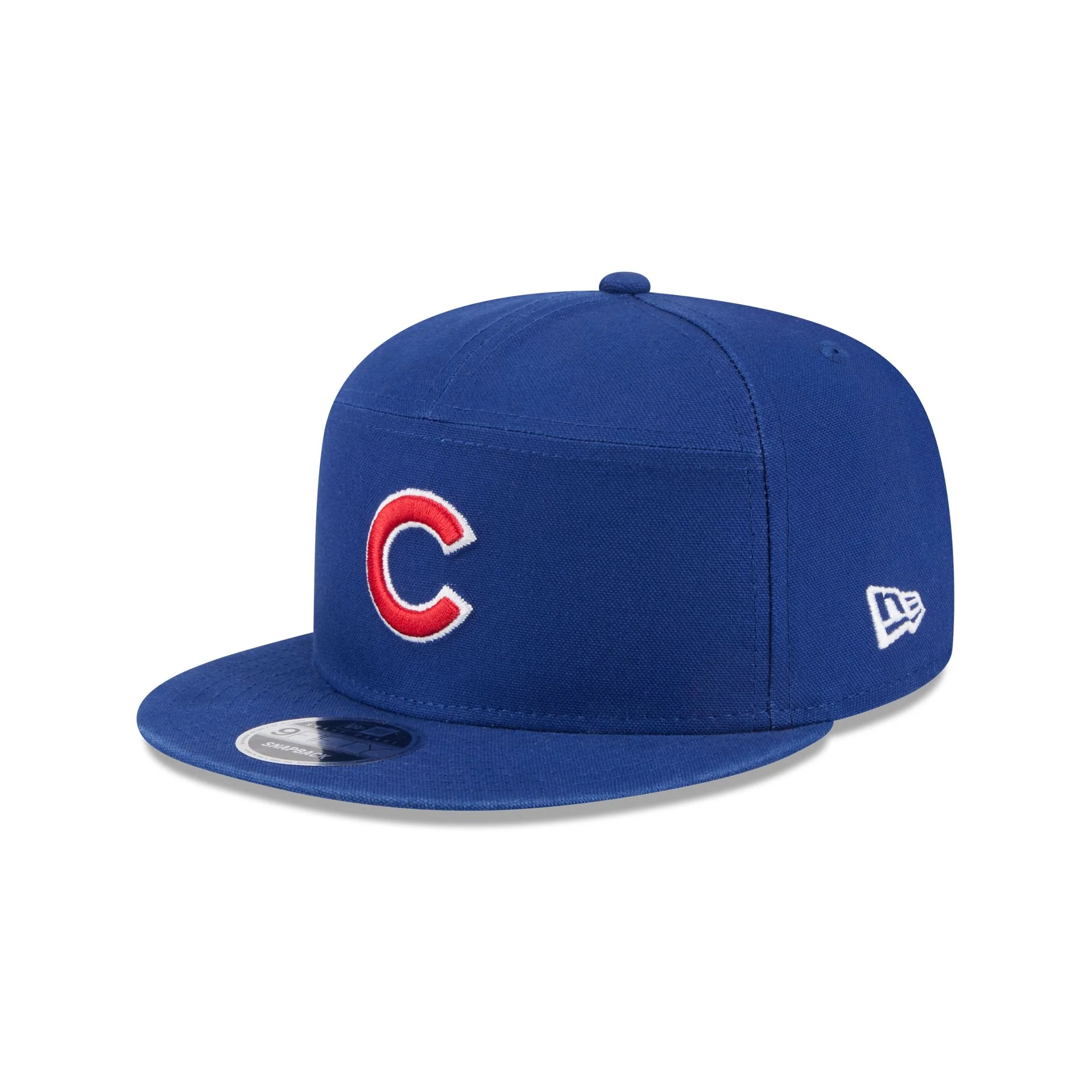 Chicago Cubs Cotton Canvas Split Panel 9FIFTY Trucker Hat