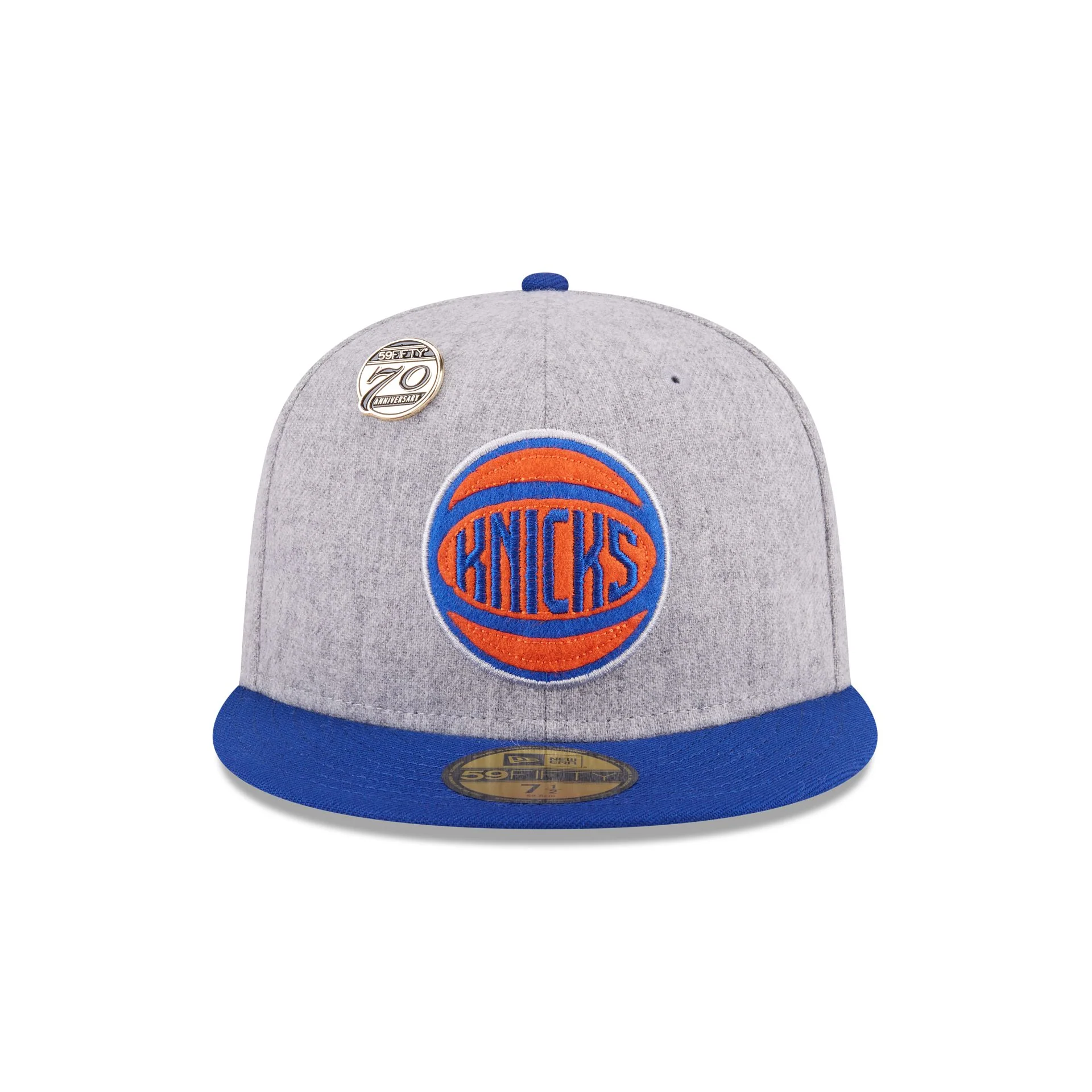 New York Knicks 70th Anniversary Gray 59FIFTY Fitted Hat