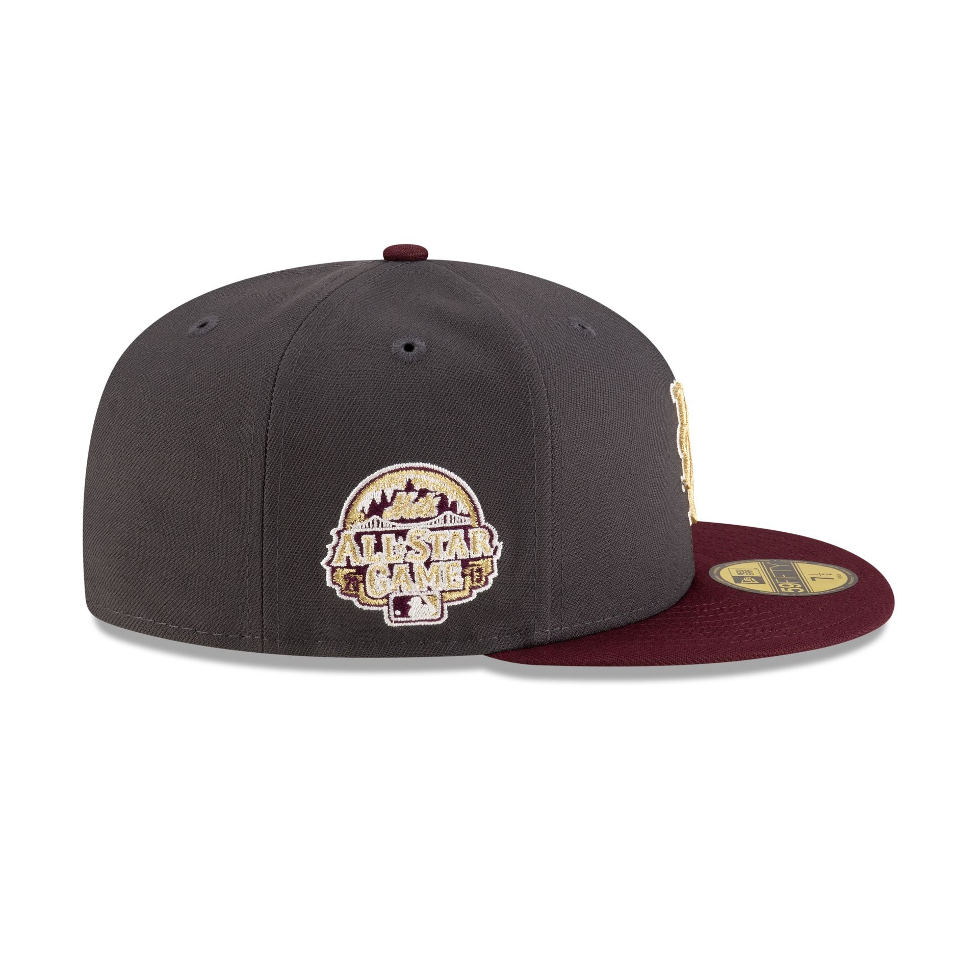 Just Caps Graphite Maroon New York Mets 59FIFTY Fitted Hat