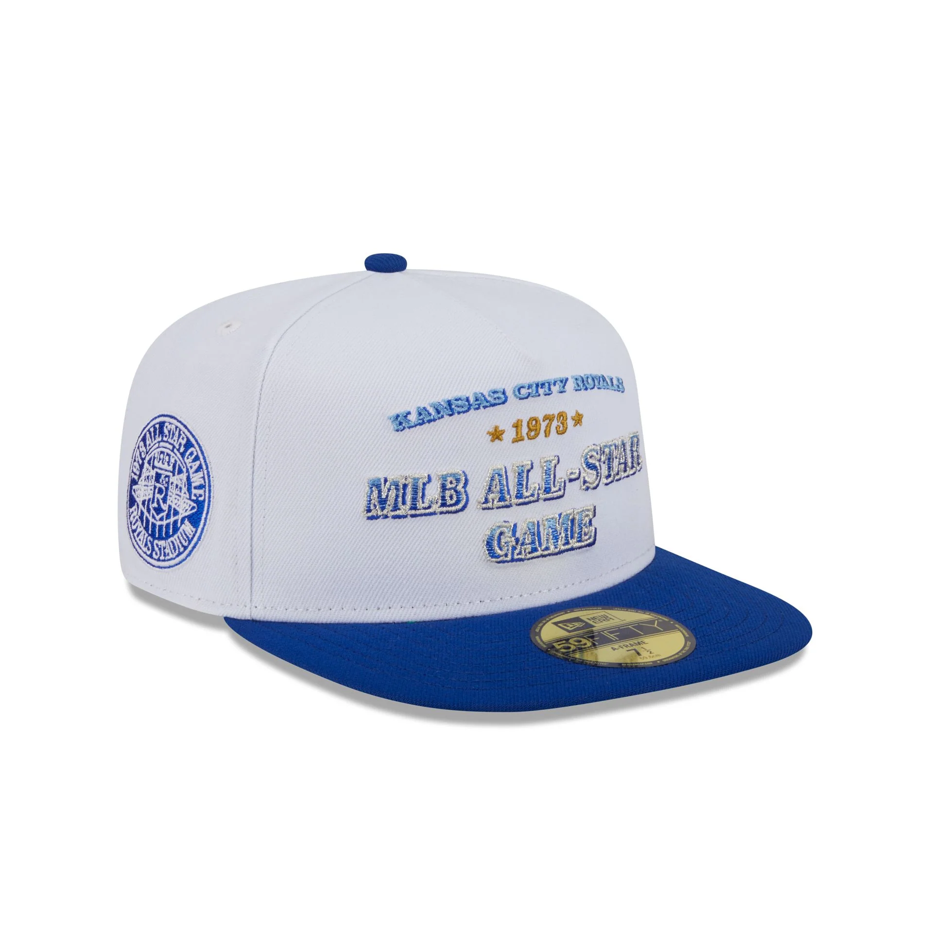 Kansas City Royals Summer Derby White 59FIFTY A-Frame Fitted Hat