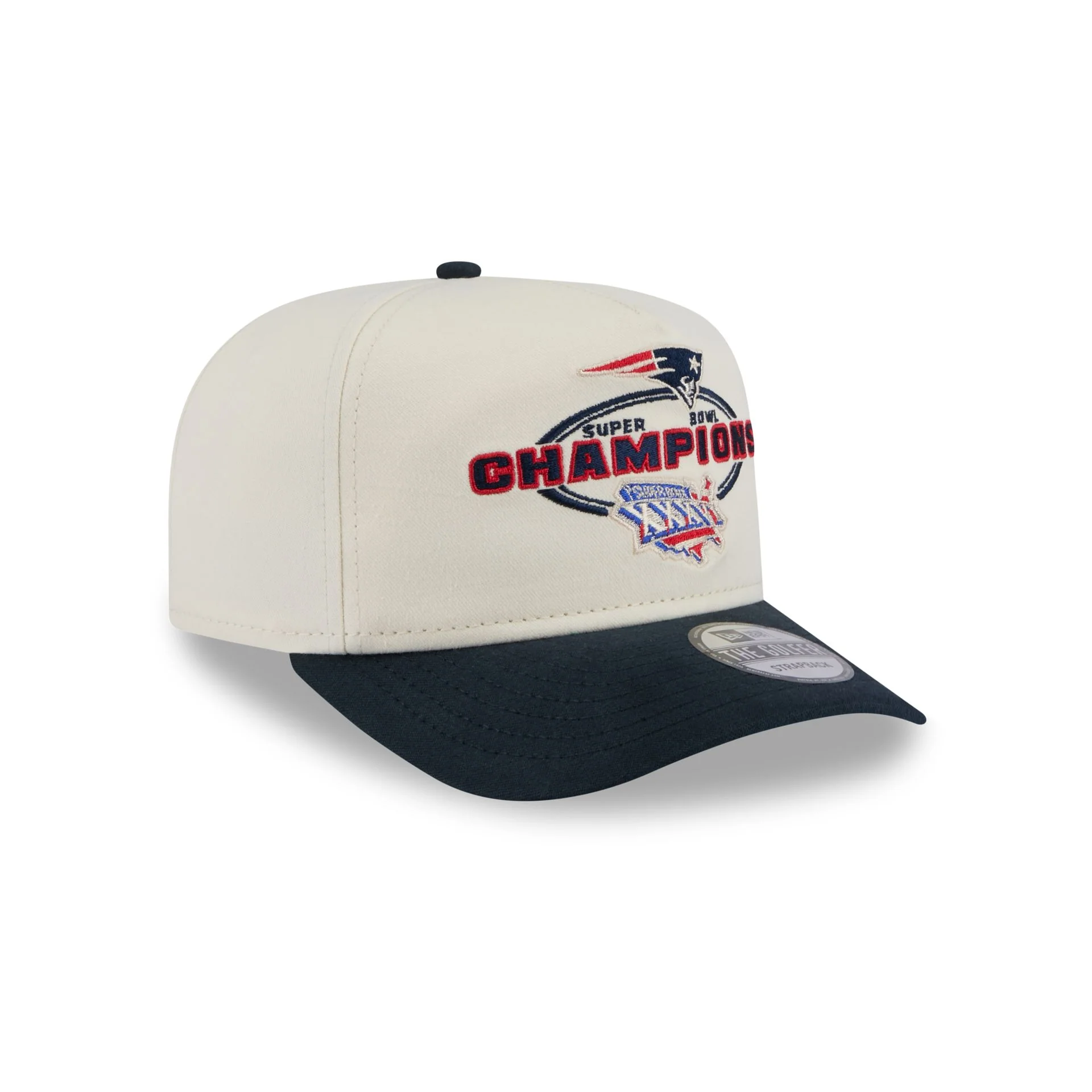 New England Patriots Chrome White Champions Golfer Hat