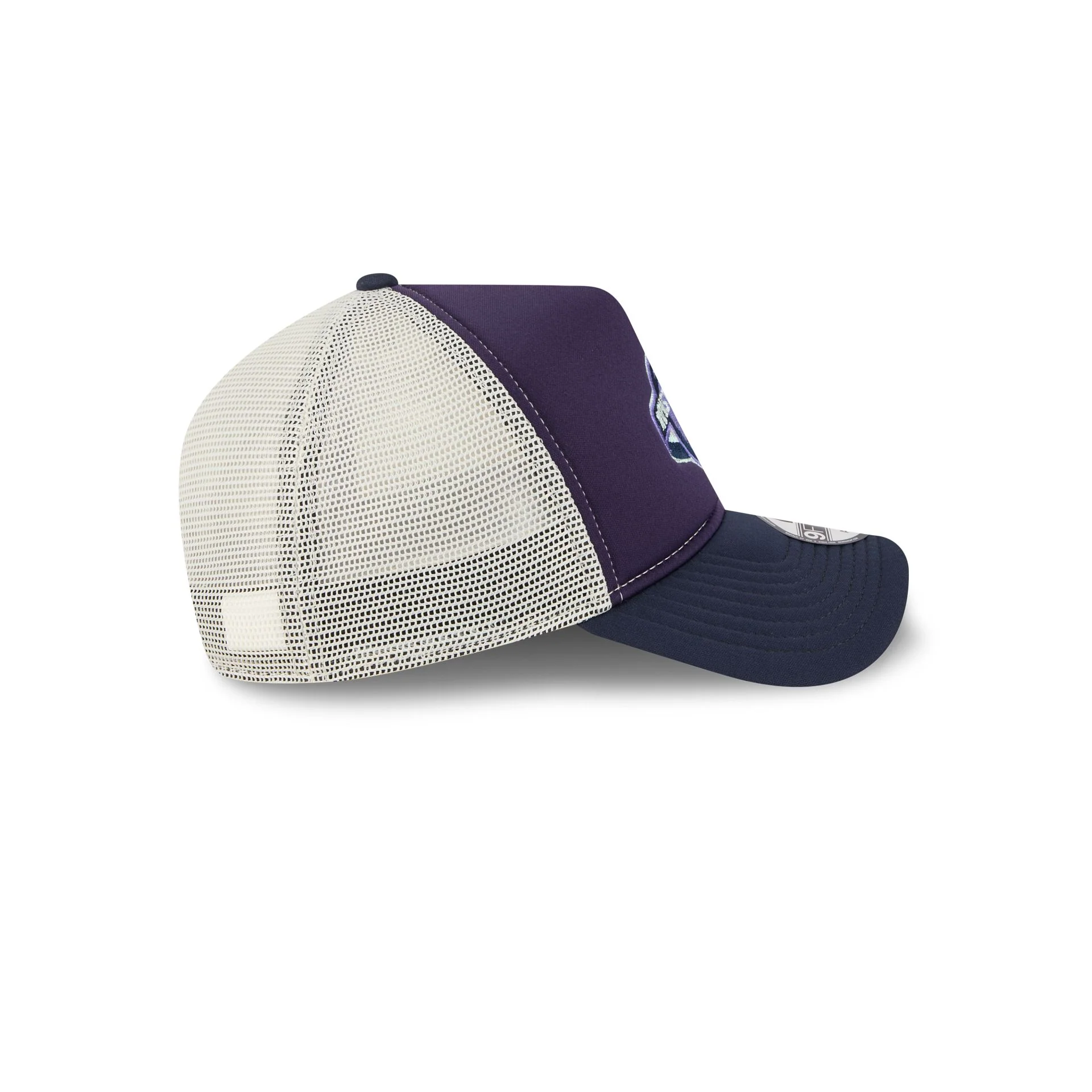 Houston Rockets Navy Purple 9FORTY A-Frame Trucker Hat