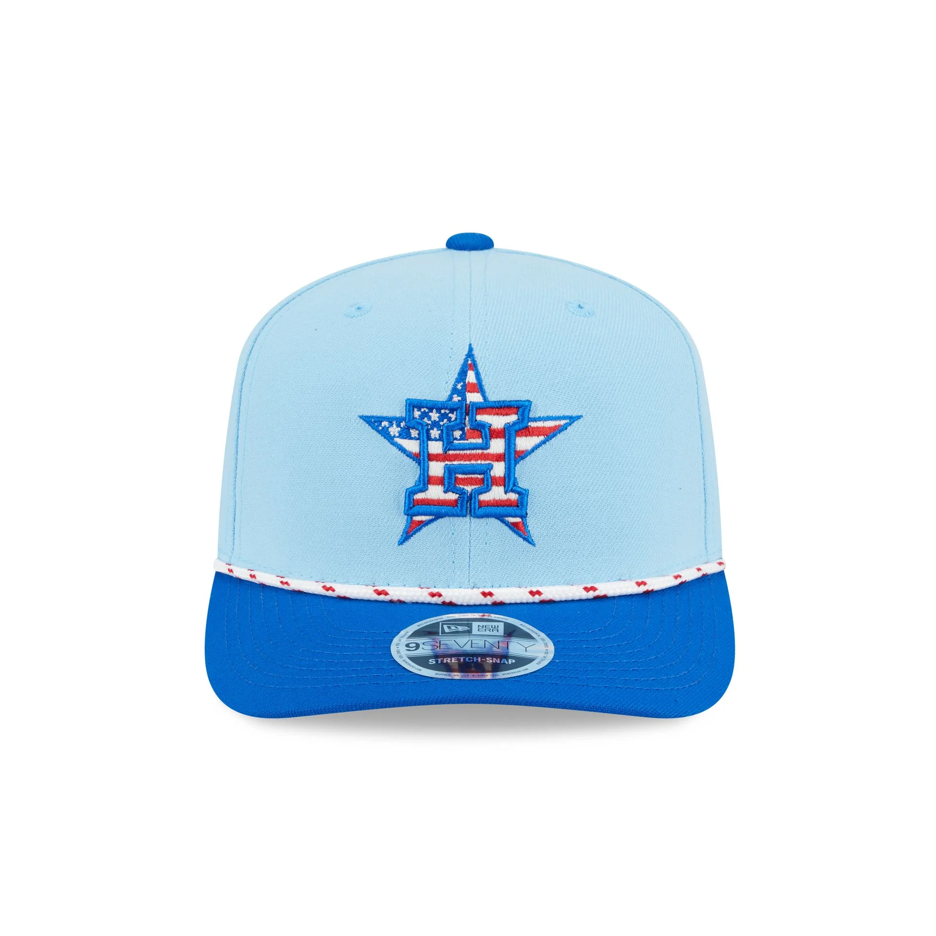Houston Astros Independence Day 2025 9SEVENTY Stretch-Snap Hat