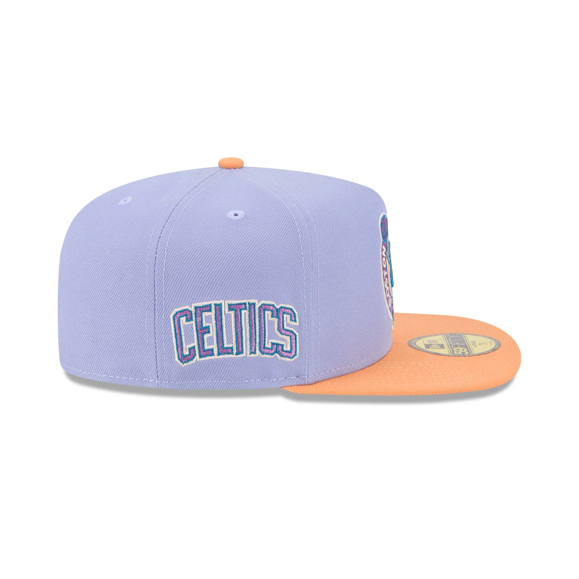 Boston Celtics Lavender 59FIFTY A-Frame Fitted Hat