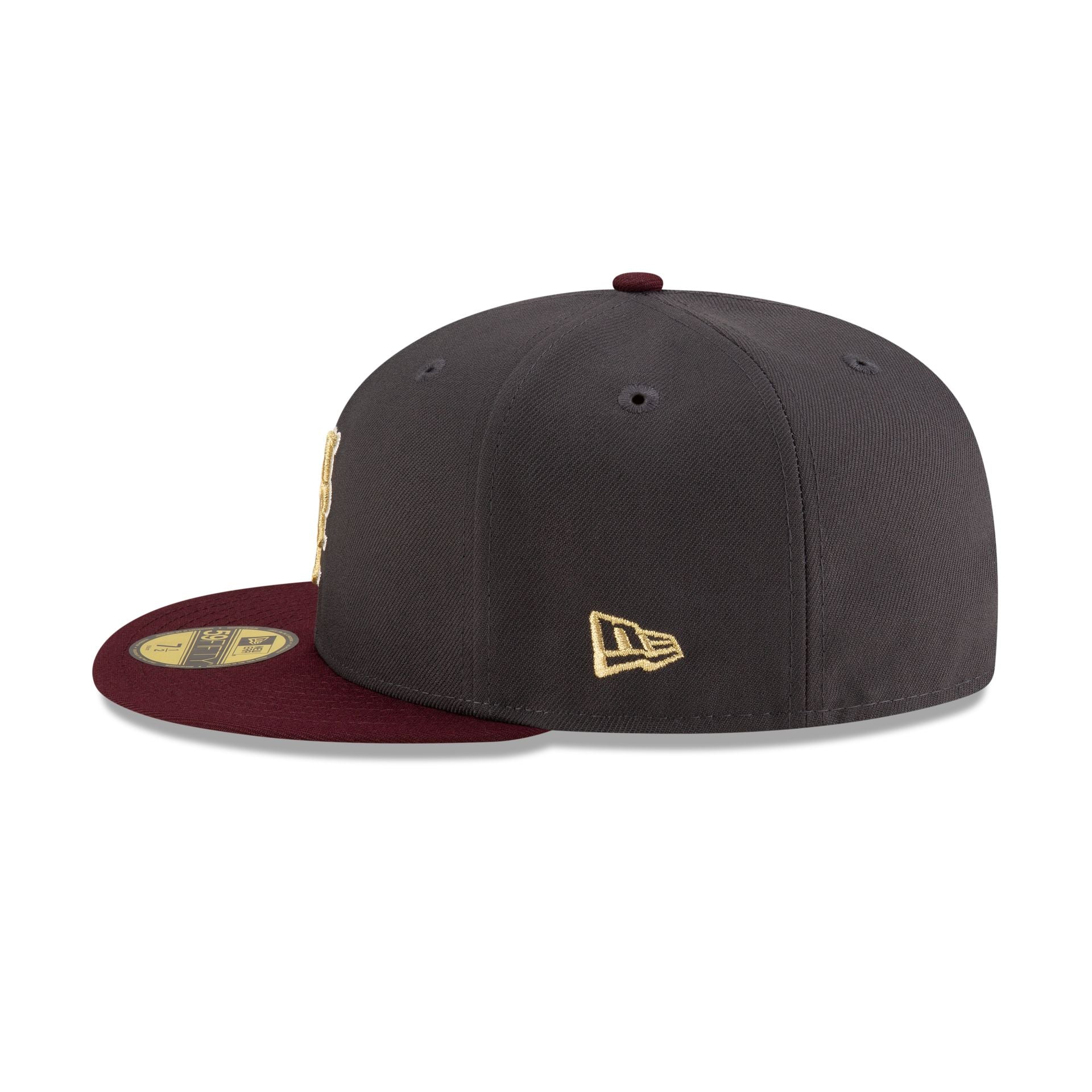 Just Caps Graphite Maroon New York Mets 59FIFTY Fitted Hat