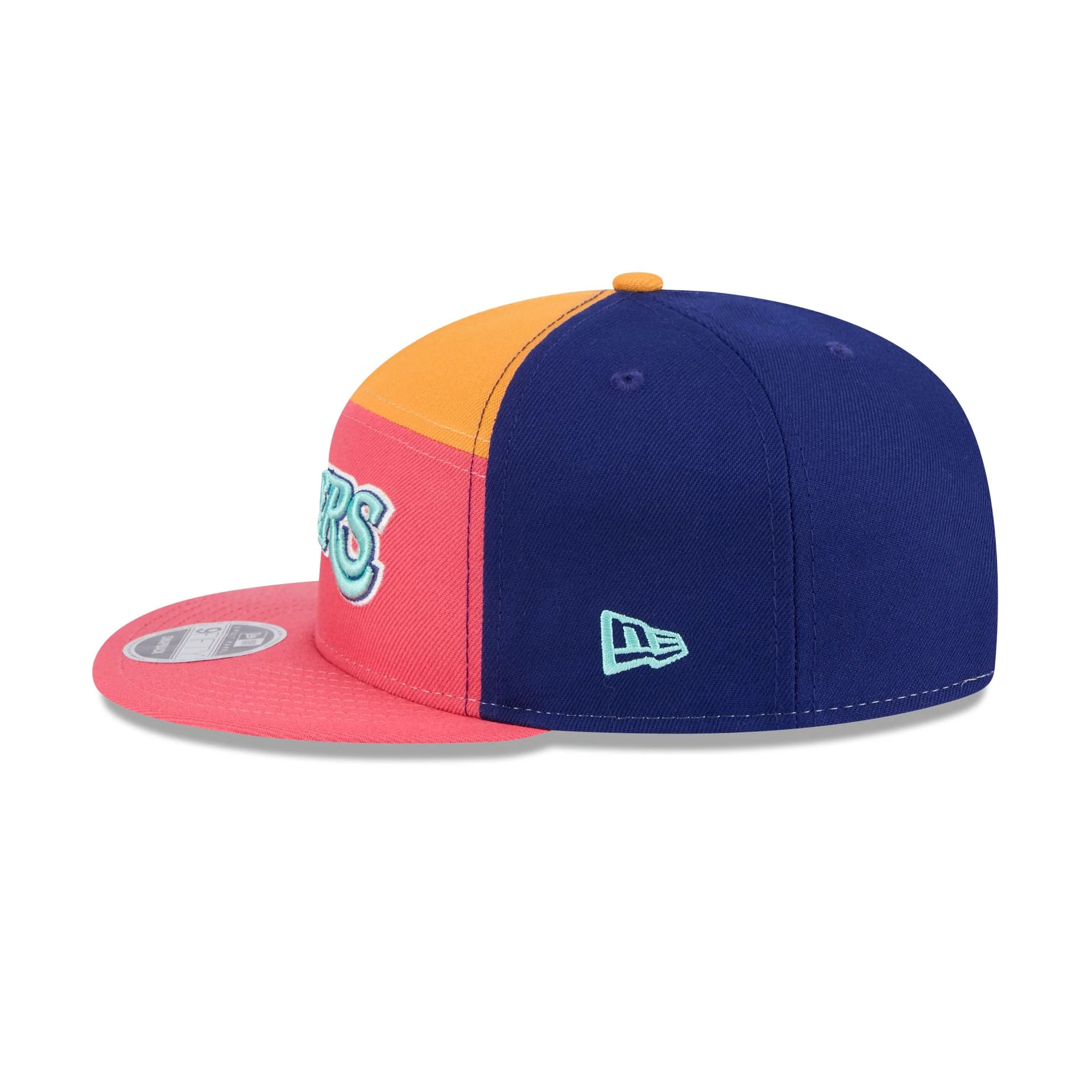 Los Angeles Lakers Coral Split Panel 9FIFTY Snapback Hat
