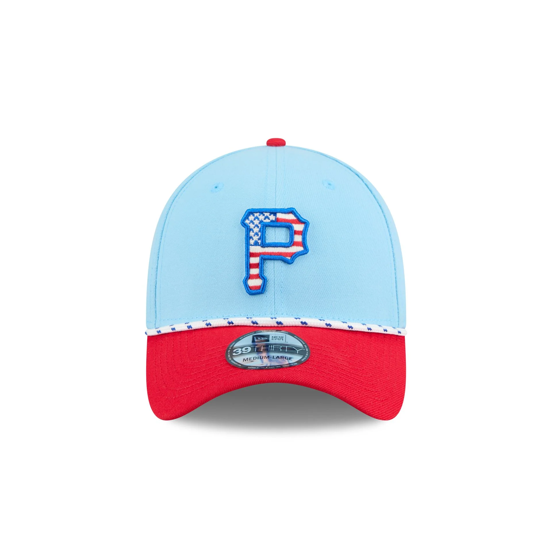 Pittsburgh Pirates Independence Day 2025 39THIRTY Stretch Fit Hat