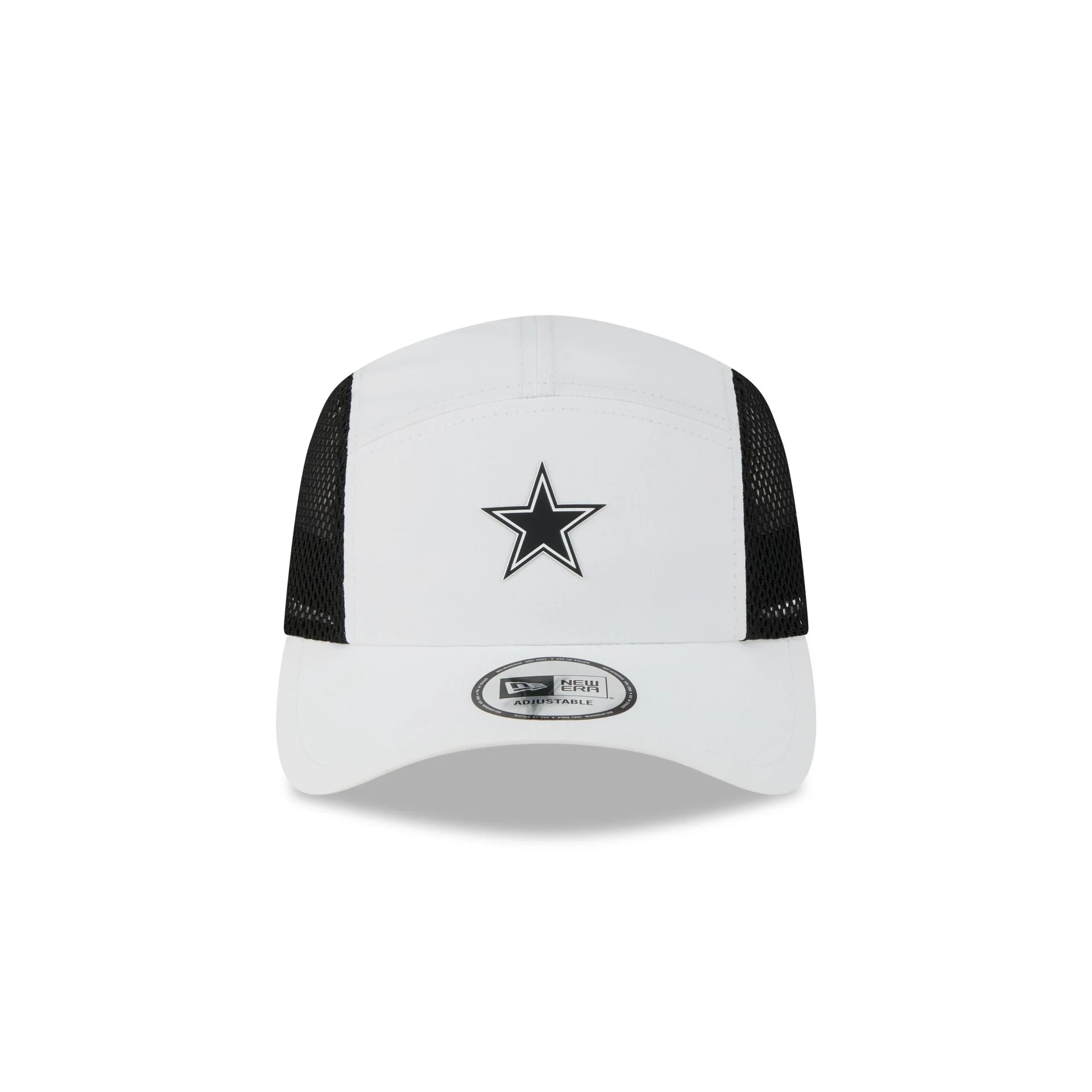Dallas Cowboys White Poly Runner Adjustable Hat