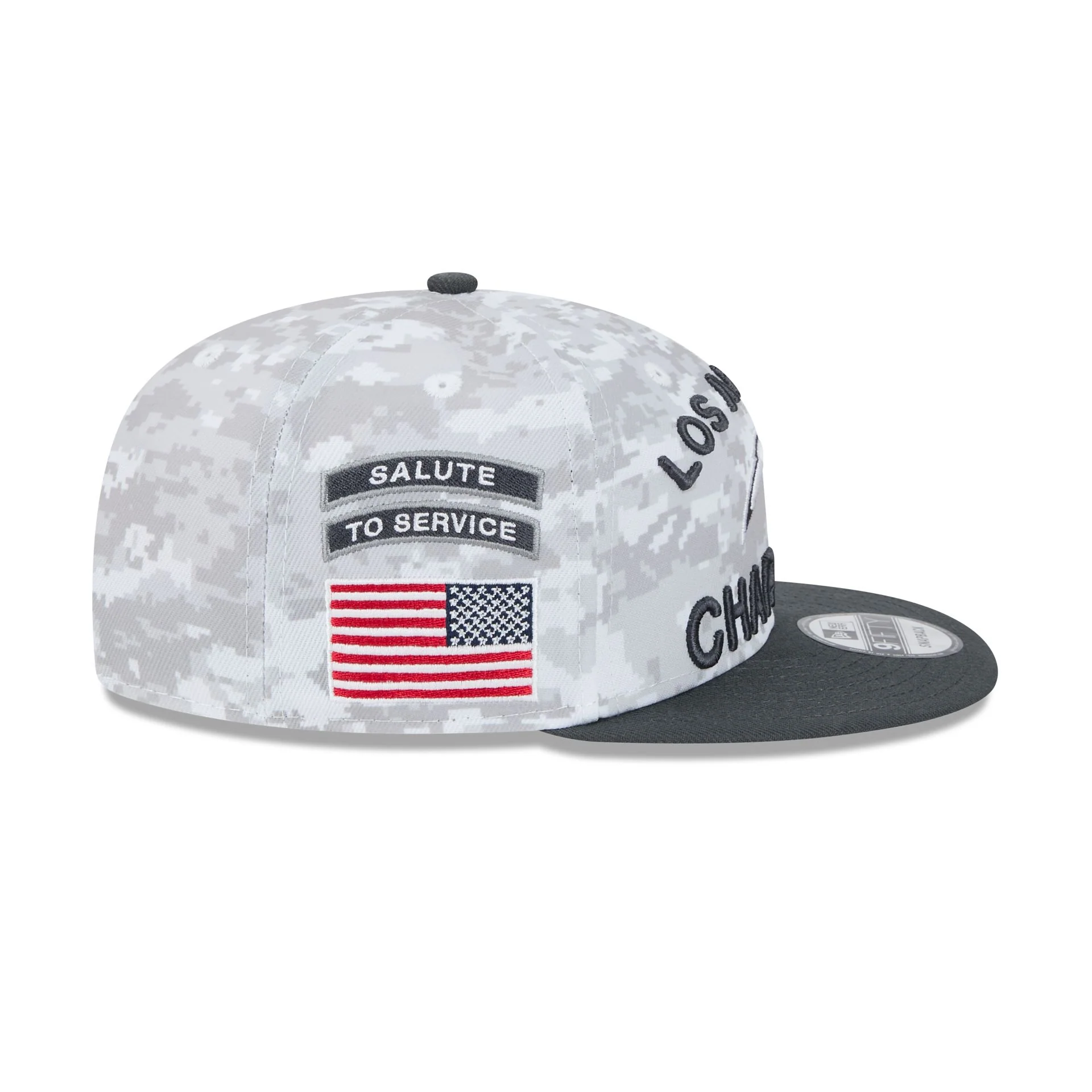 Los Angeles Chargers 2024 Salute to Service 9FIFTY Snapback Hat