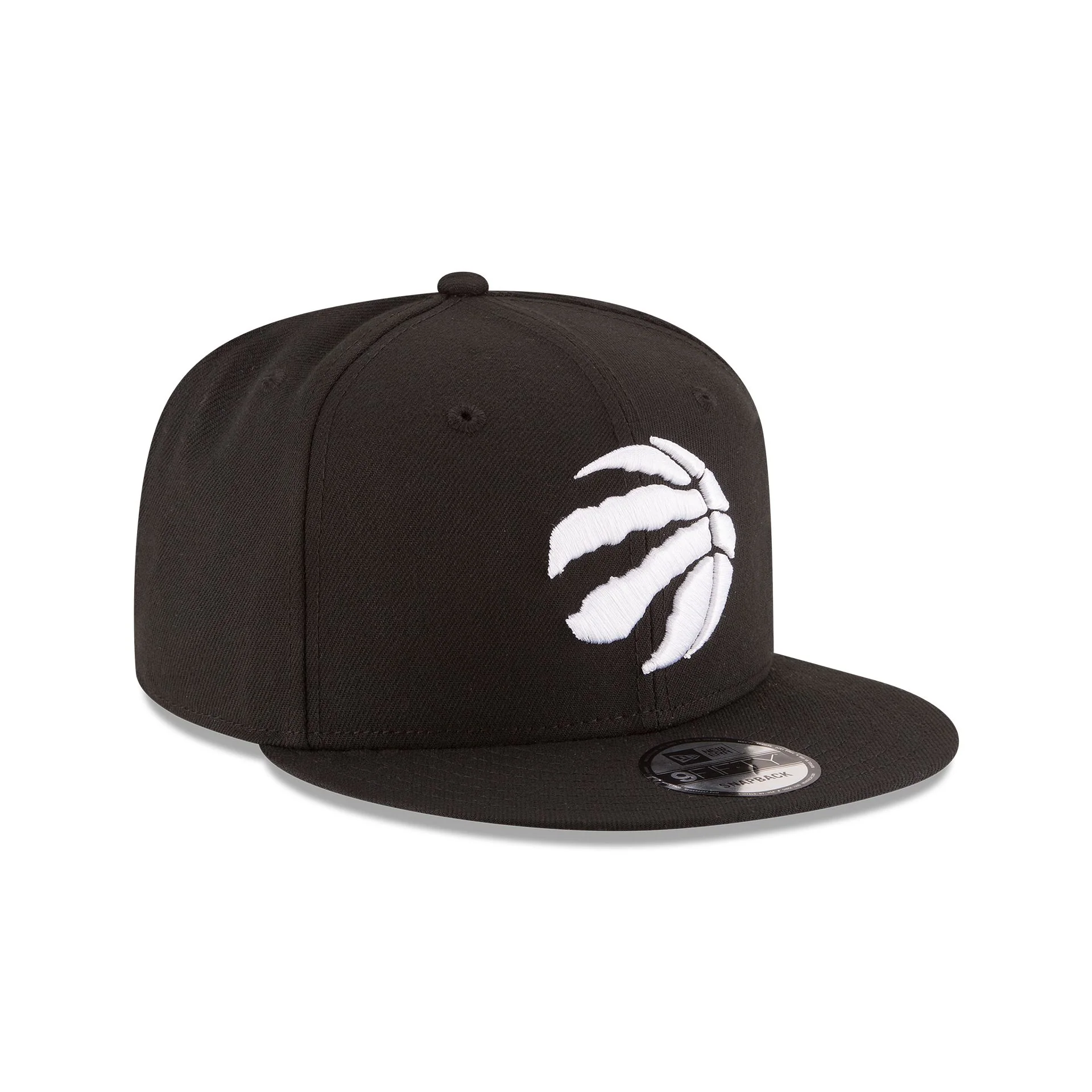 Toronto Raptors Basic Black & White 9FIFTY Snapback Hat