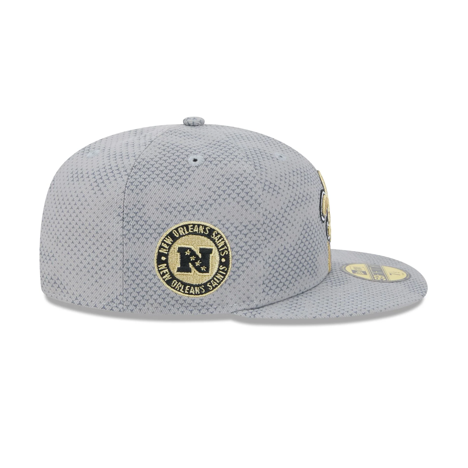 New Orleans Saints 2024 Sideline Gray 59FIFTY Fitted Hat