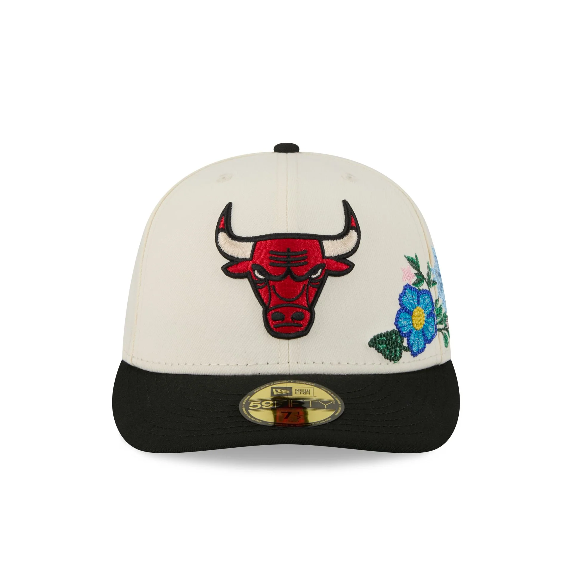 Chicago Bulls Tonal Florals White 59FIFTY Fitted Hat
