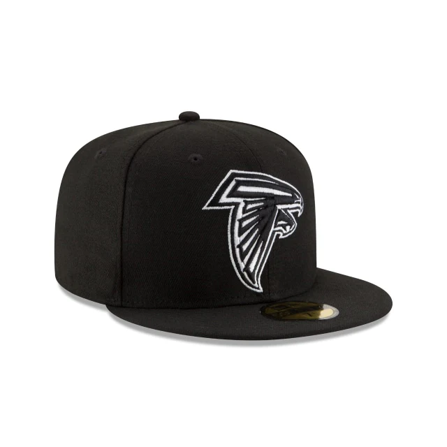 Atlanta Falcons Black & White 59FIFTY Fitted Hat