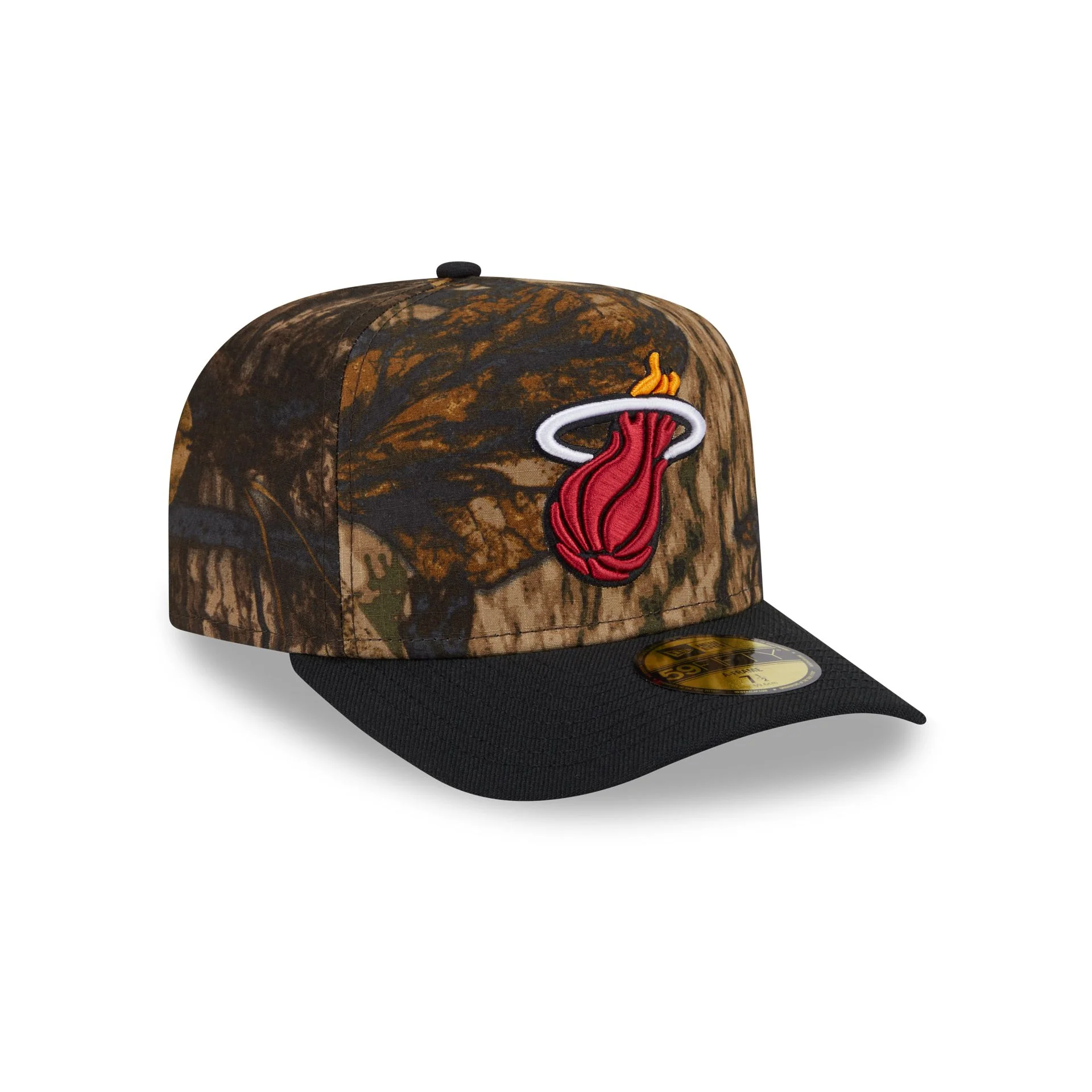 Miami Heat Ripstop Camo 59FIFTY A-Frame Fitted Hat