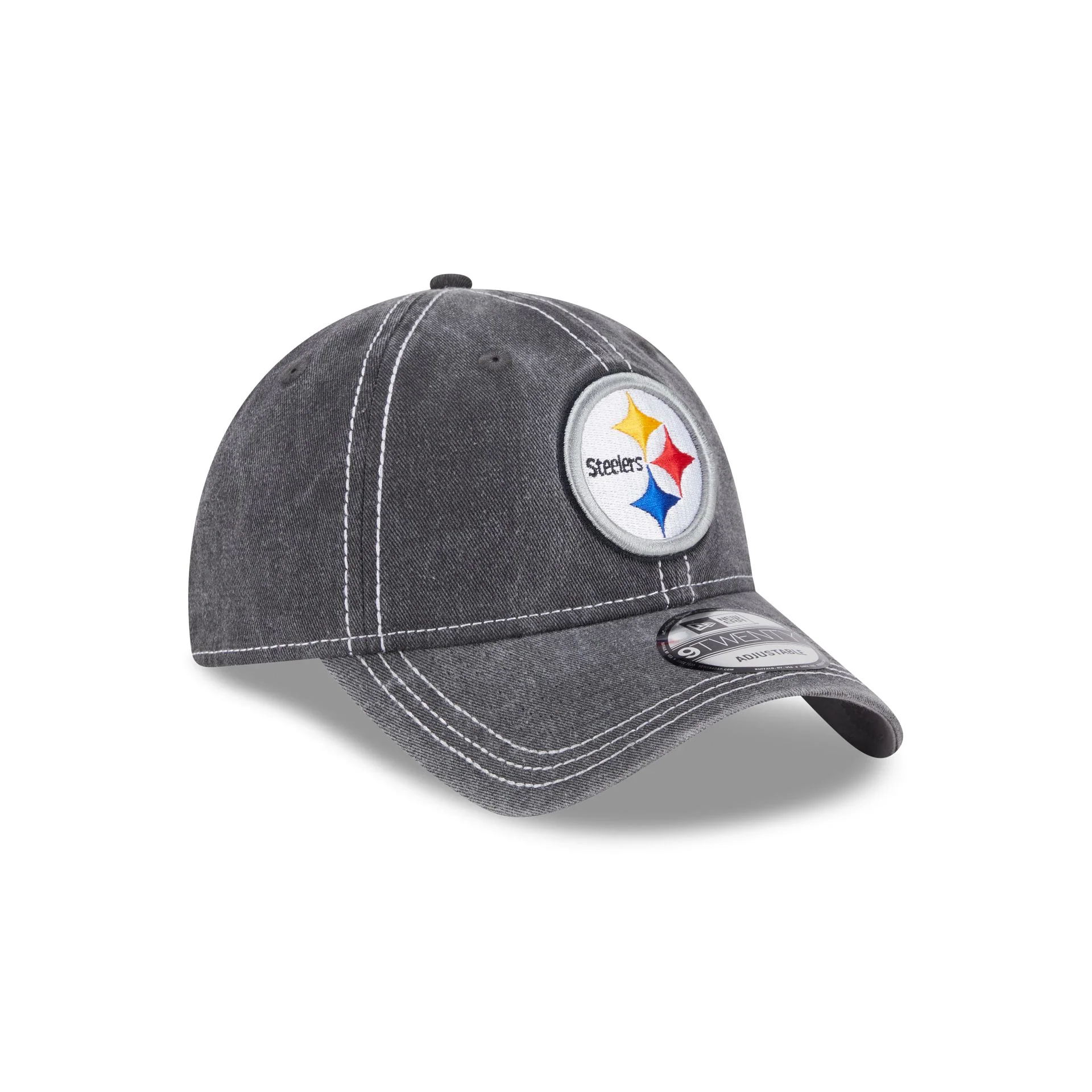 Pittsburgh Steelers Washed Contrast 9TWENTY Adjustable Hat