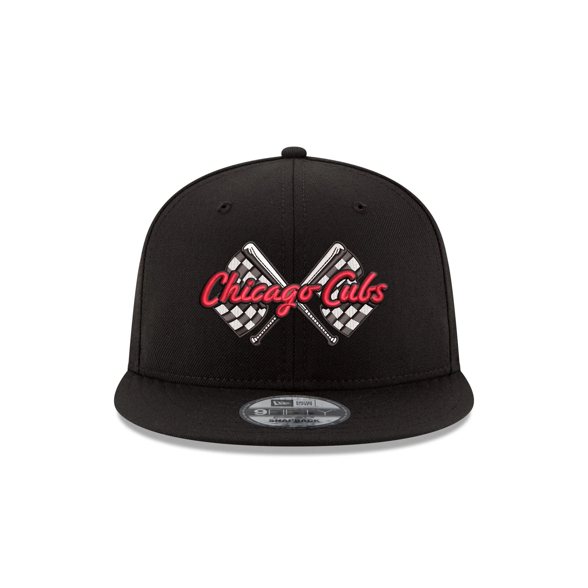 Chicago Cubs x NASCAR Chicago Street Race Black 9FIFTY Snapback Hat
