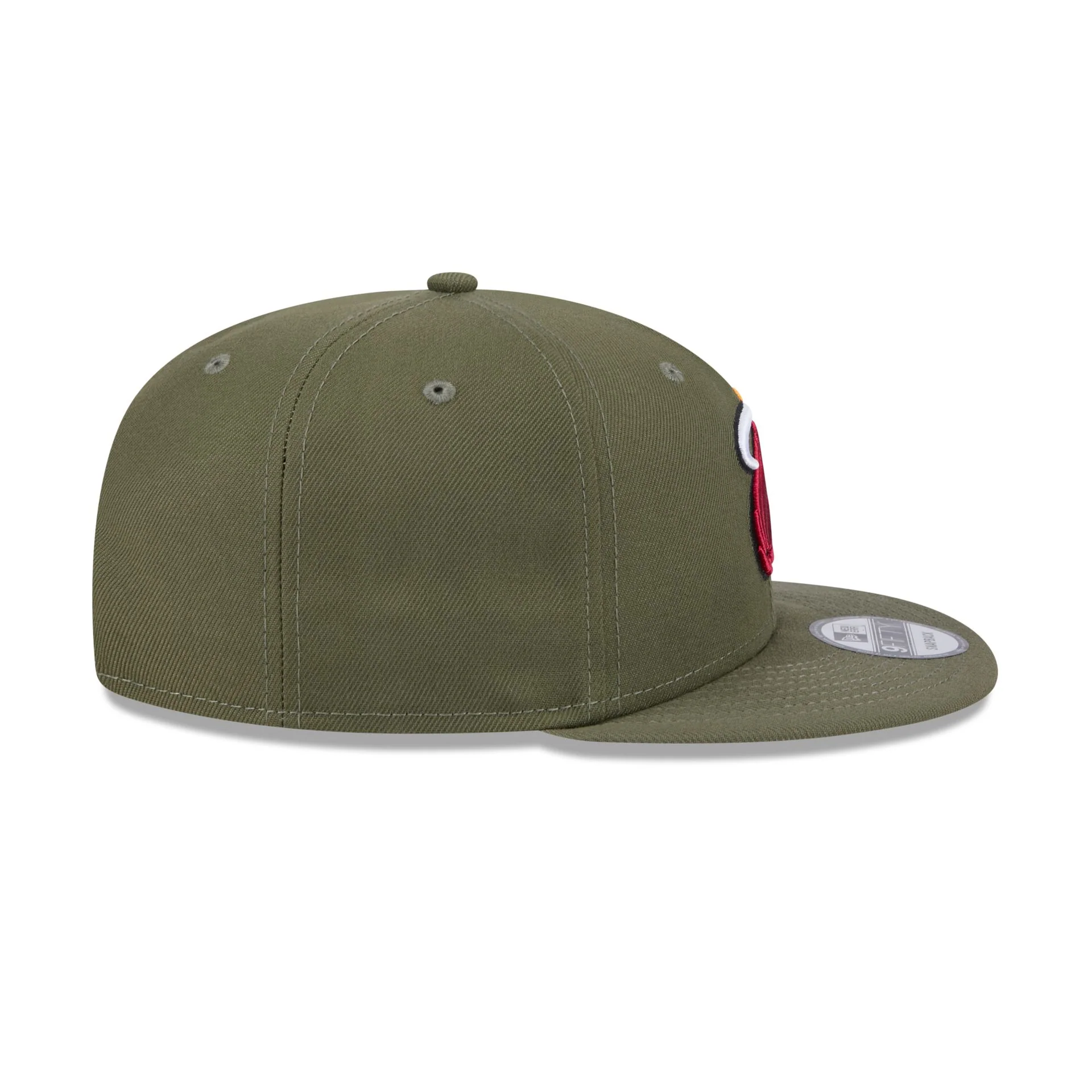 Miami Heat Olive 9FIFTY Snapback Hat