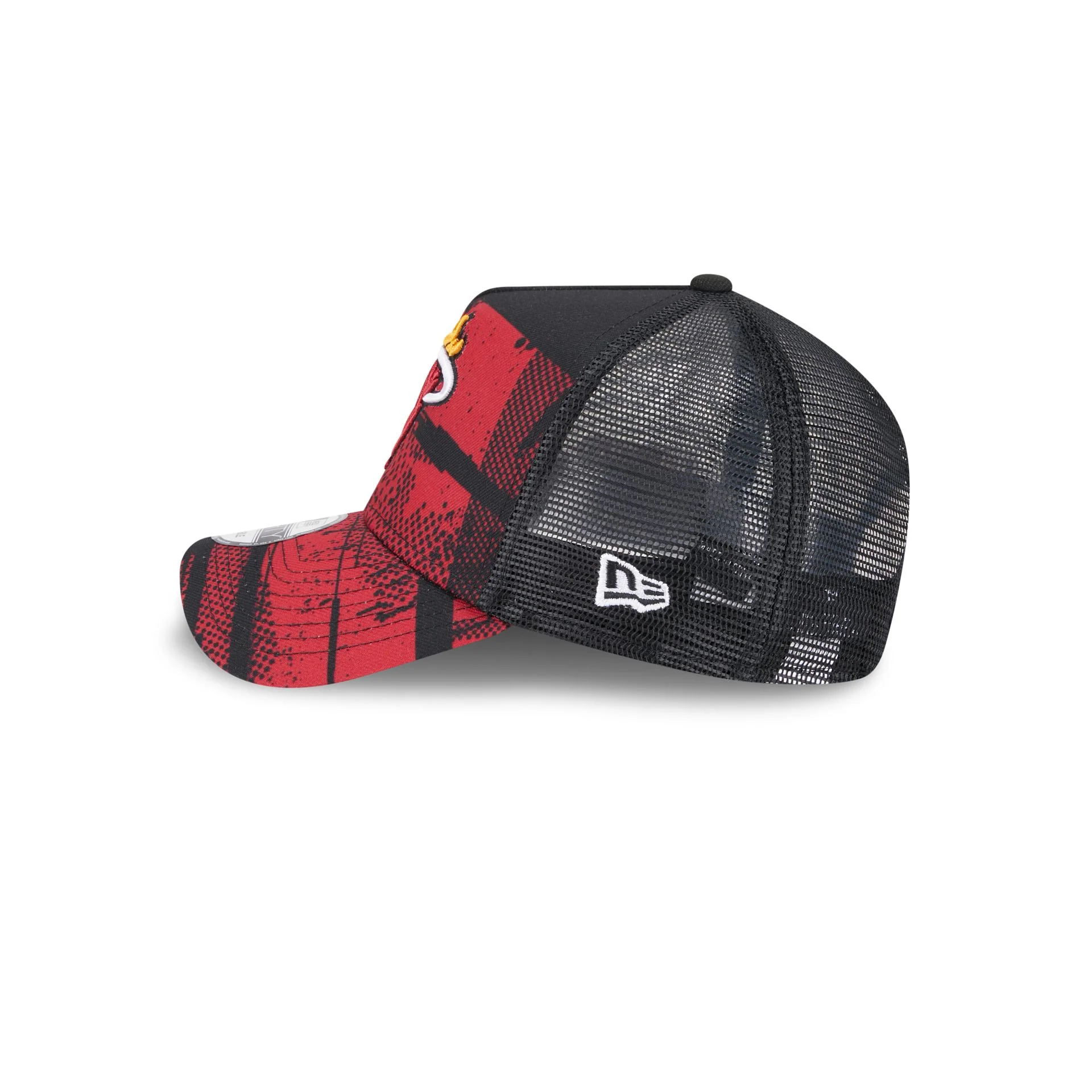 Miami Heat 2024 Tip-Off 9FORTY A-Frame Trucker Hat