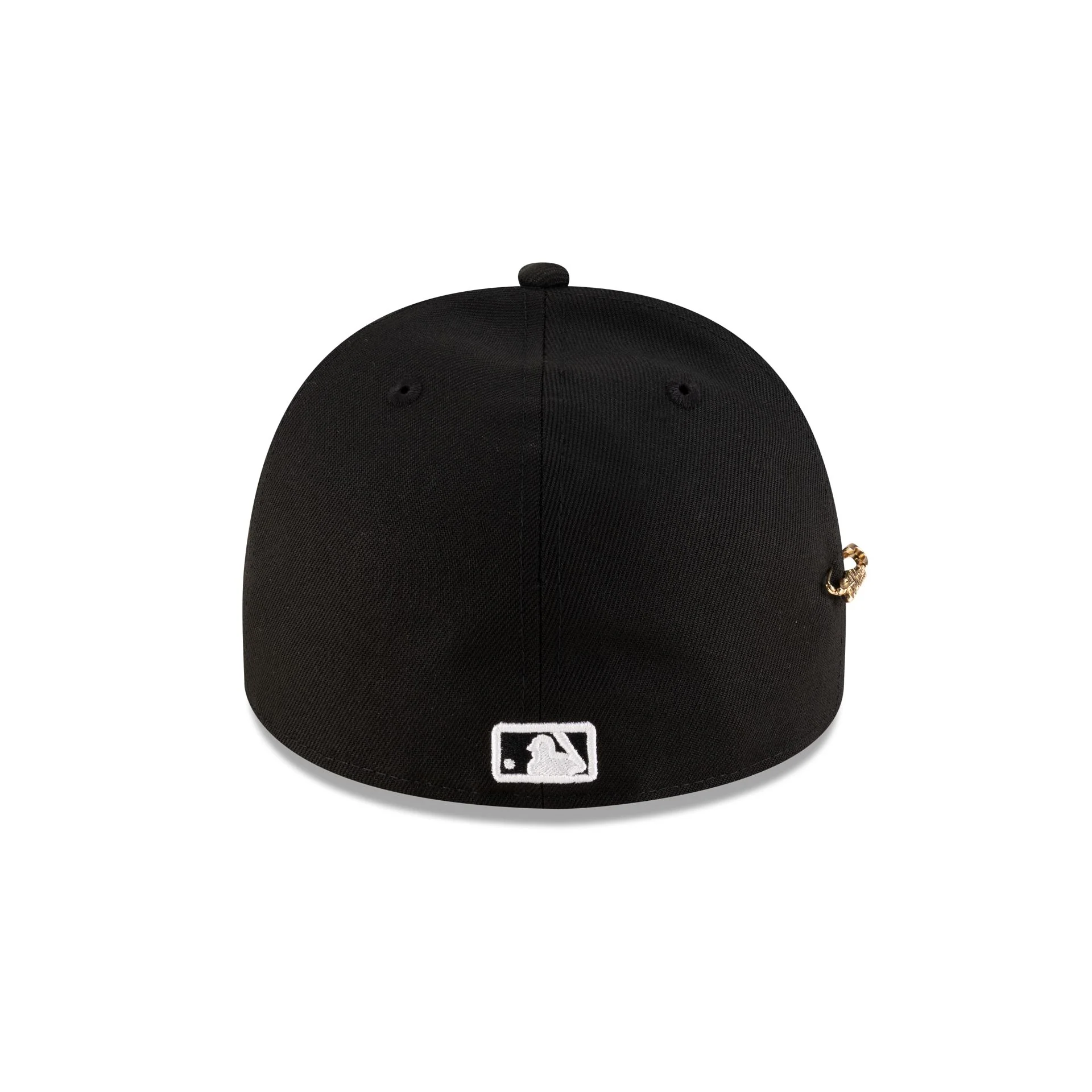 Athletics Black Script Safety Pin 59FIFTY A-Frame Fitted Hat