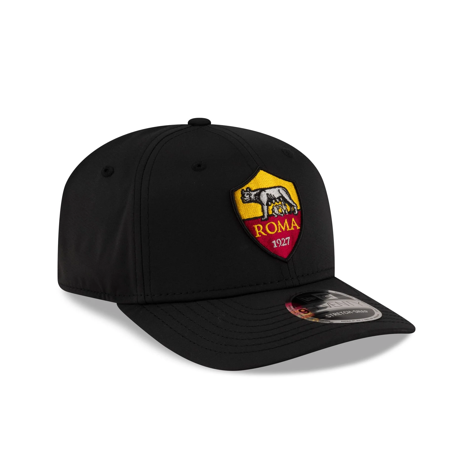 AS Roma Core Black 9SEVENTY Stretch-Snap Hat