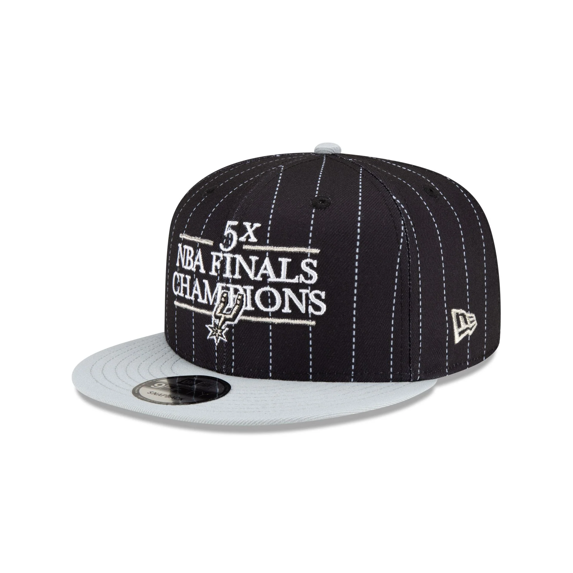 Just Caps NBA Champion Pinstripe San Antonio Spurs 9FIFTY Snapback Hat