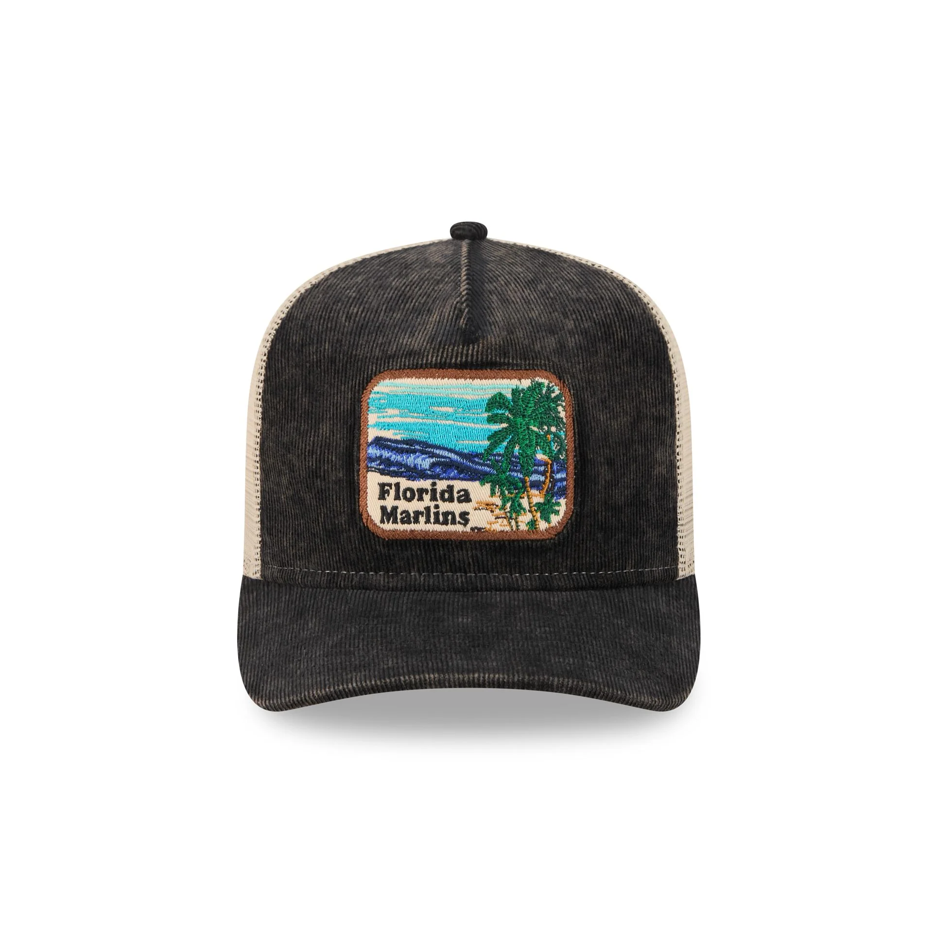 Miami Marlins Vintage Landscape 9FIFTY A-Frame Trucker Hat