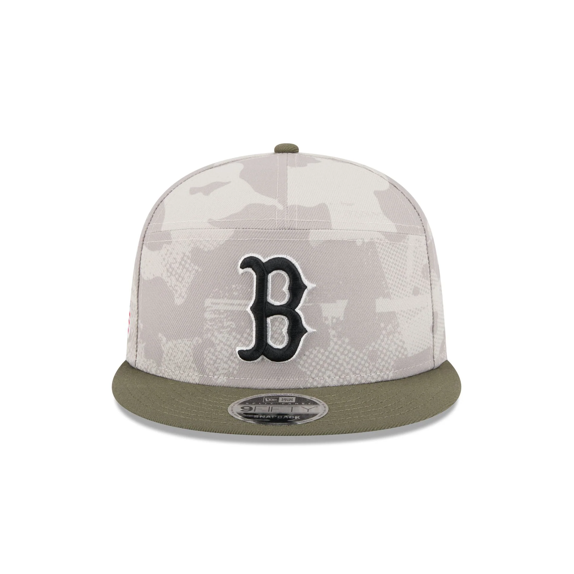 Boston Red Sox Armed Forces Day 2025 Split Panel 9FIFTY Snapback Hat