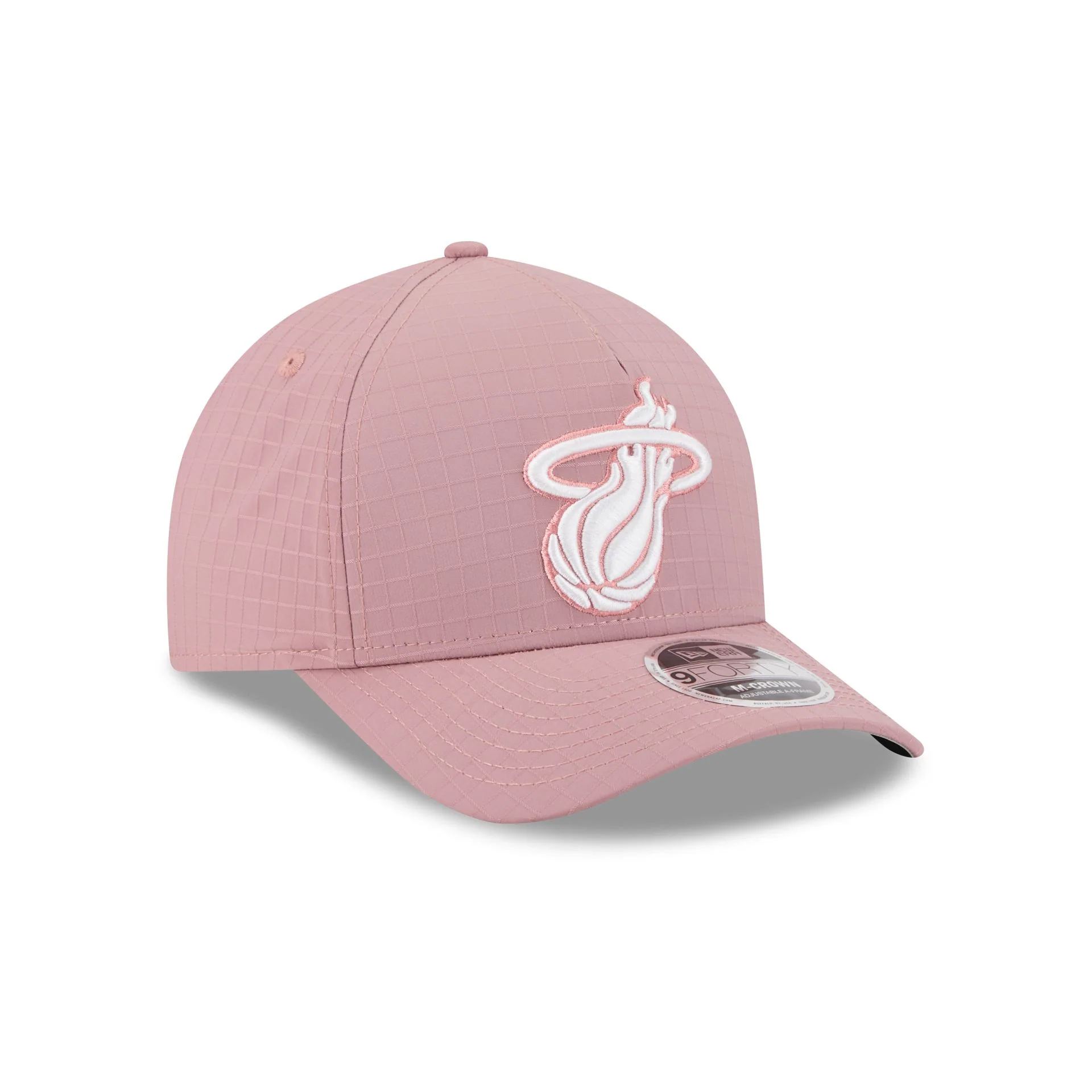 Miami Heat Pink Ripstop 9FORTY M-Crown A-Frame Snapback Hat