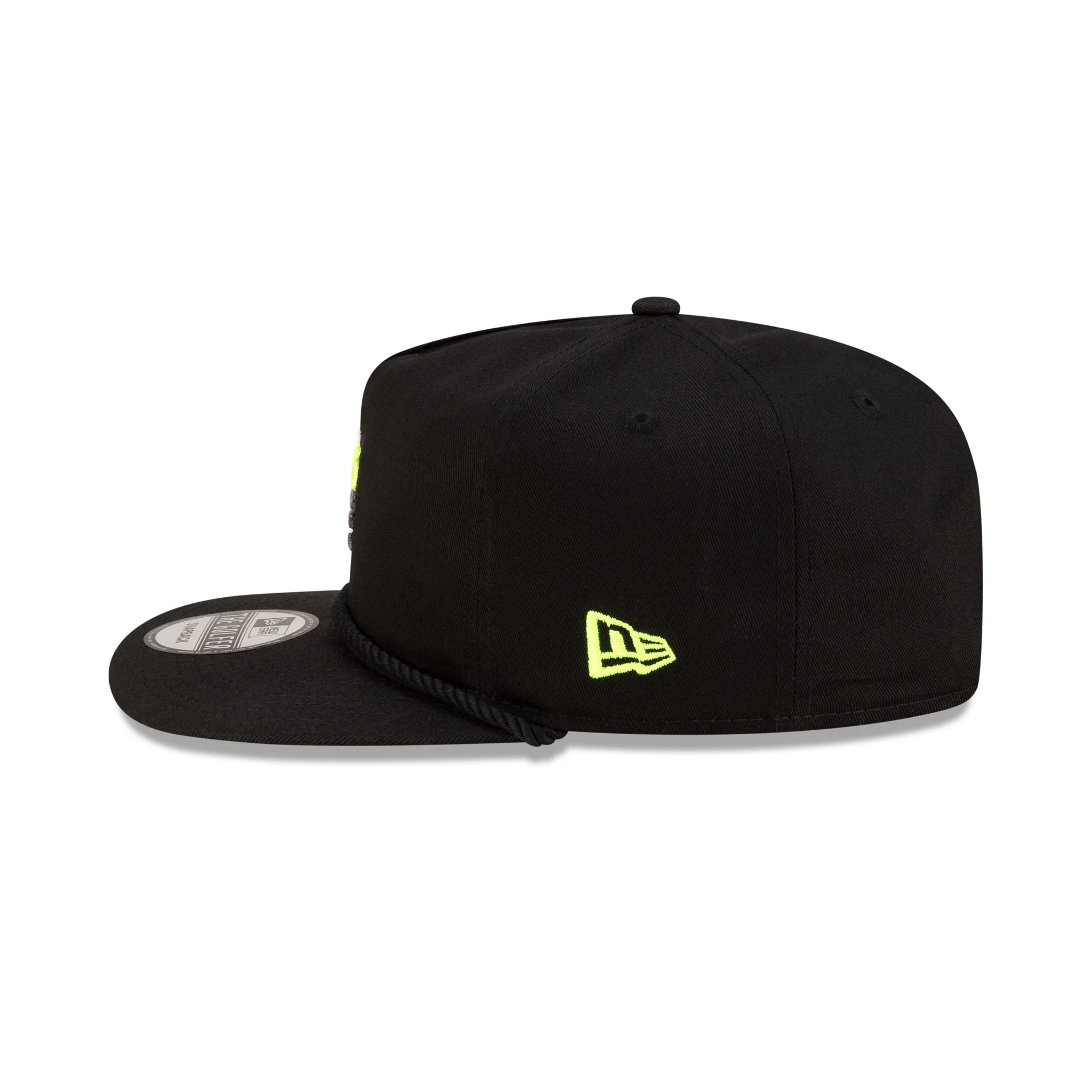 New Era Golf Black Logo Golfer Hat