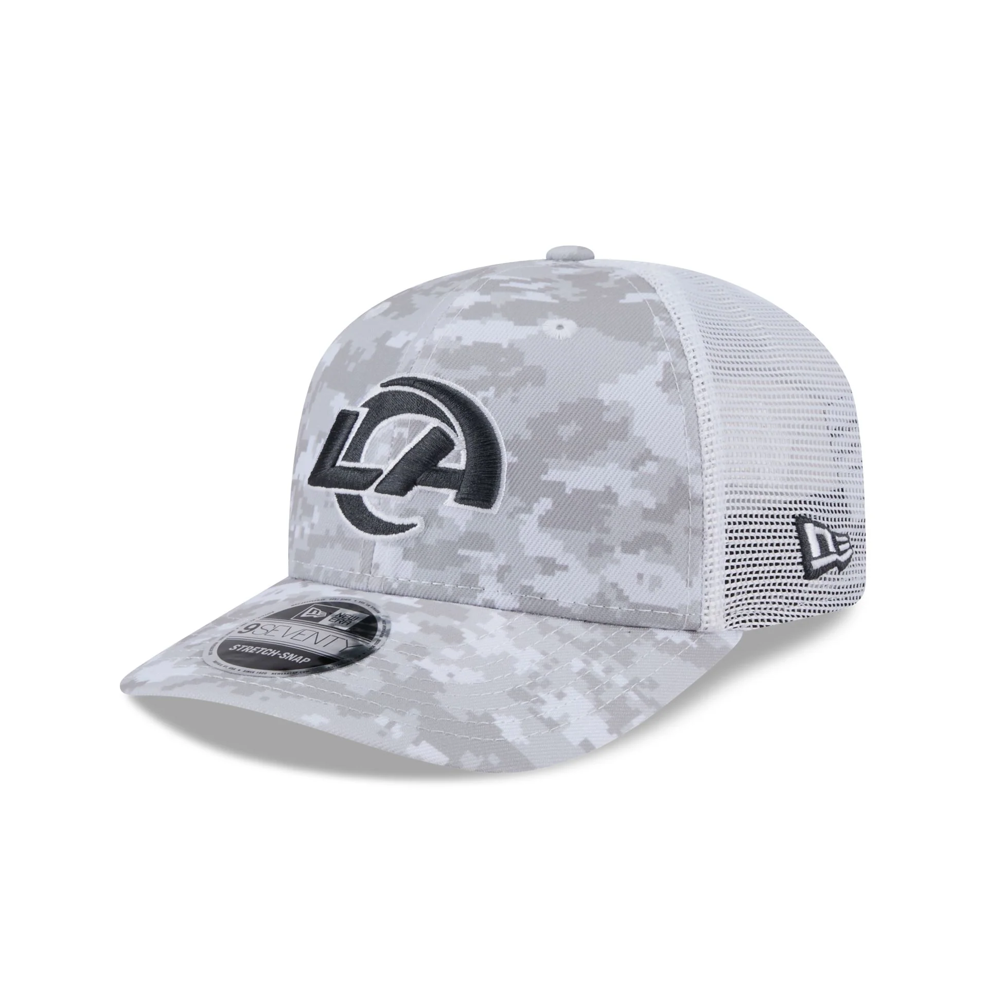 Los Angeles Rams 2024 Salute to Service 9SEVENTY Trucker Hat