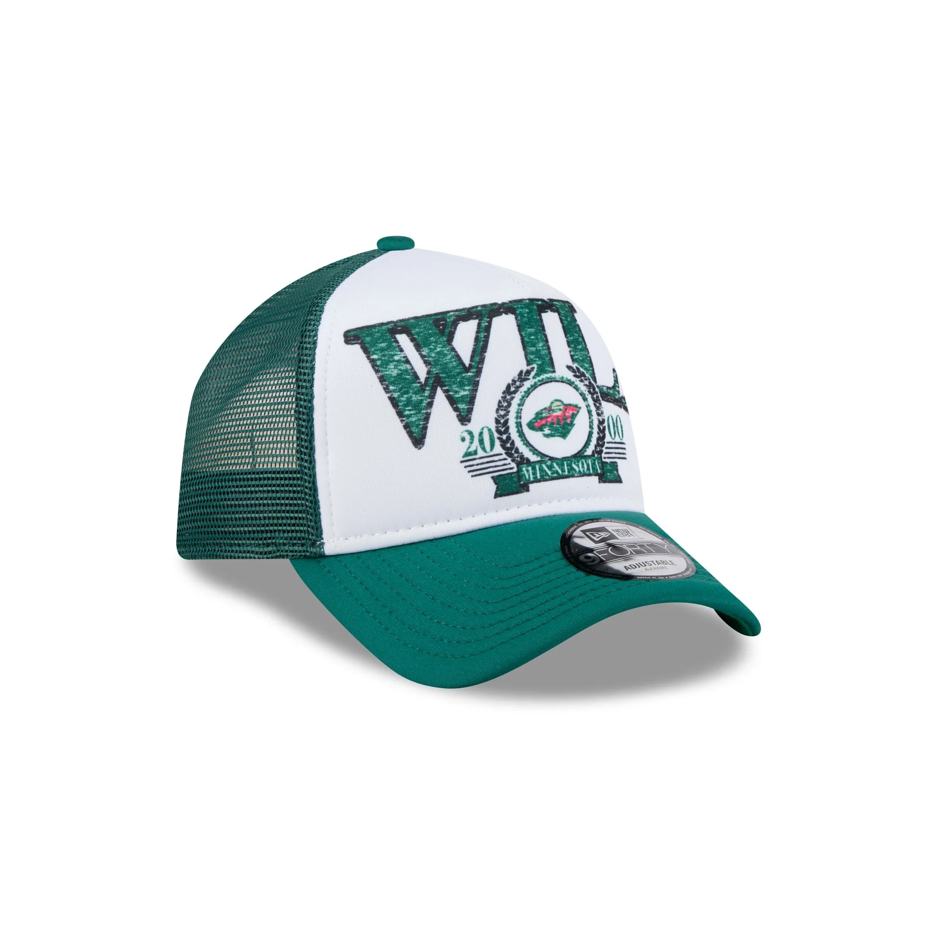 Minnesota Wild Distressed 9FORTY A-Frame Trucker Hat