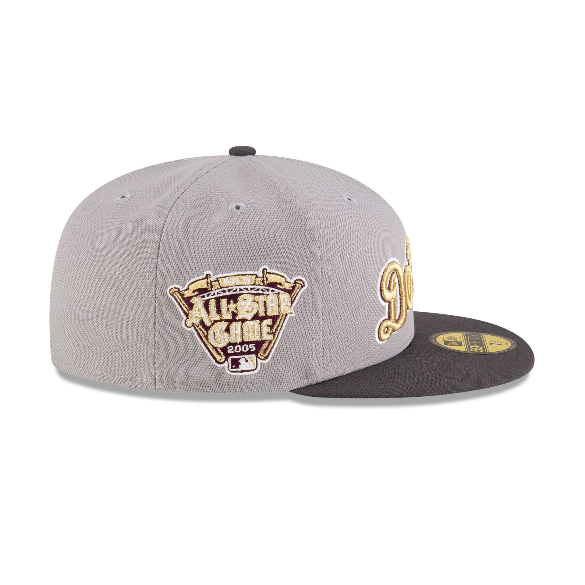 Just Caps Graphite Maroon Detroit Tigers 59FIFTY Fitted Hat