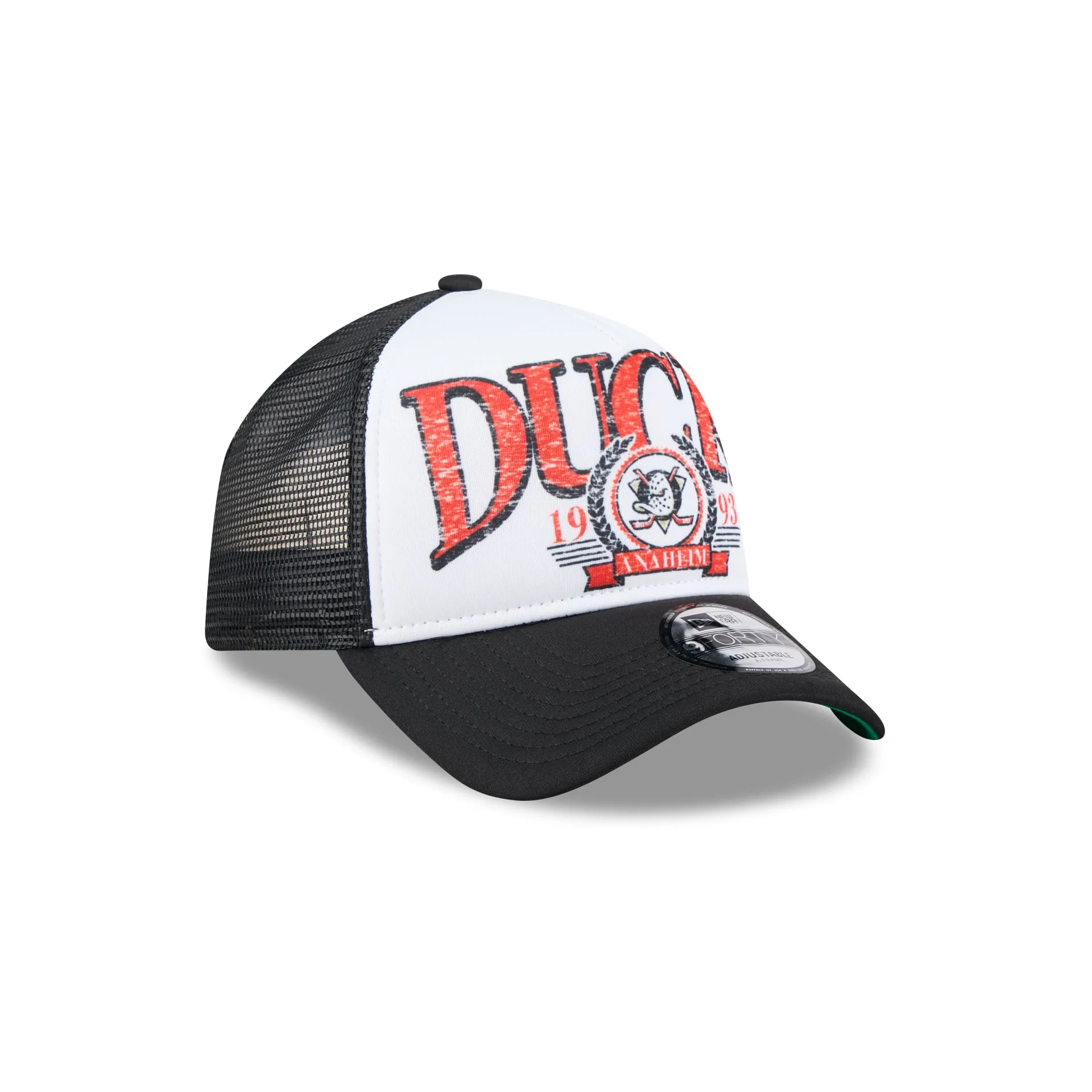 Anaheim Ducks Distressed 9FORTY A-Frame Trucker Hat