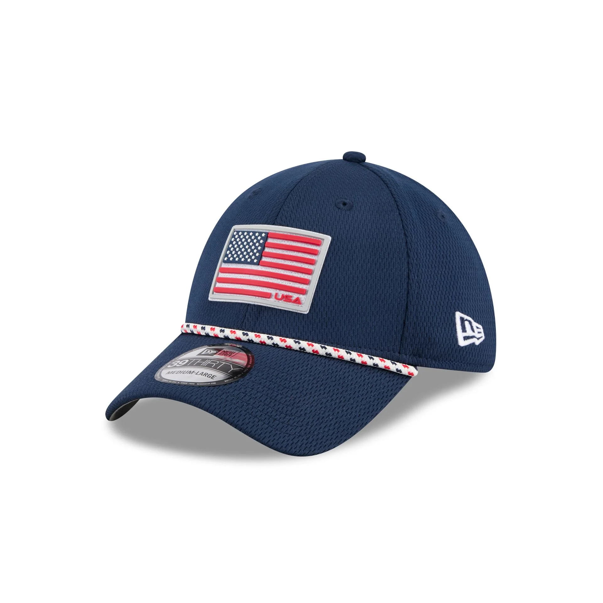 2025 Ryder Cup Team USA Flag 39THIRTY Stretch Fit Hat