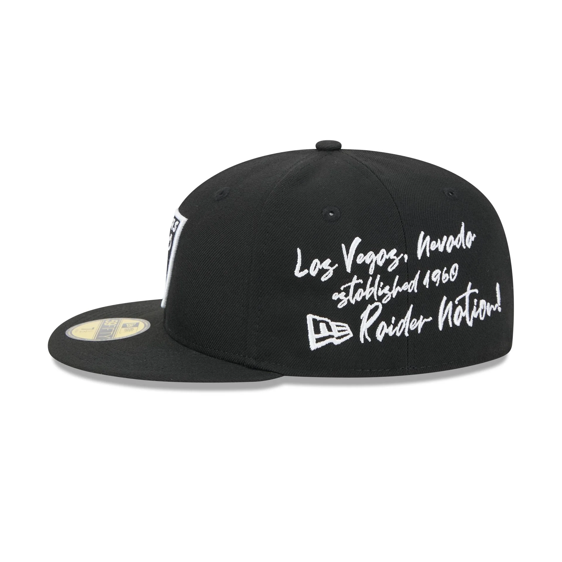 Las Vegas Raiders Team Verbiage 59FIFTY Fitted Hat