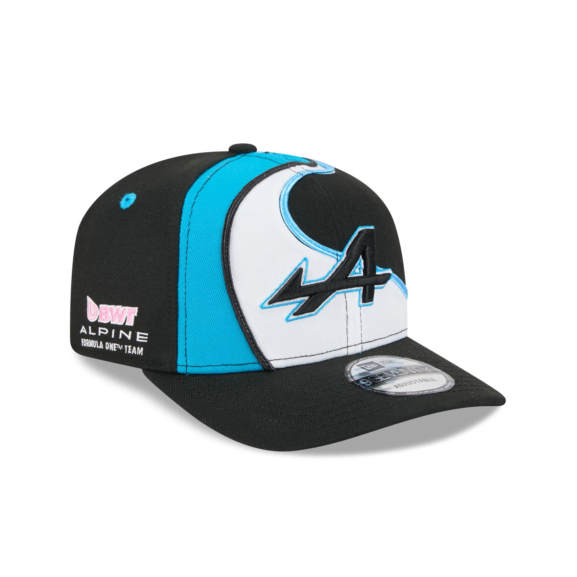 2025 Miami Race BWT Alpine F1 Team Blue Black 9SEVENTY Stretch-Snap Hat