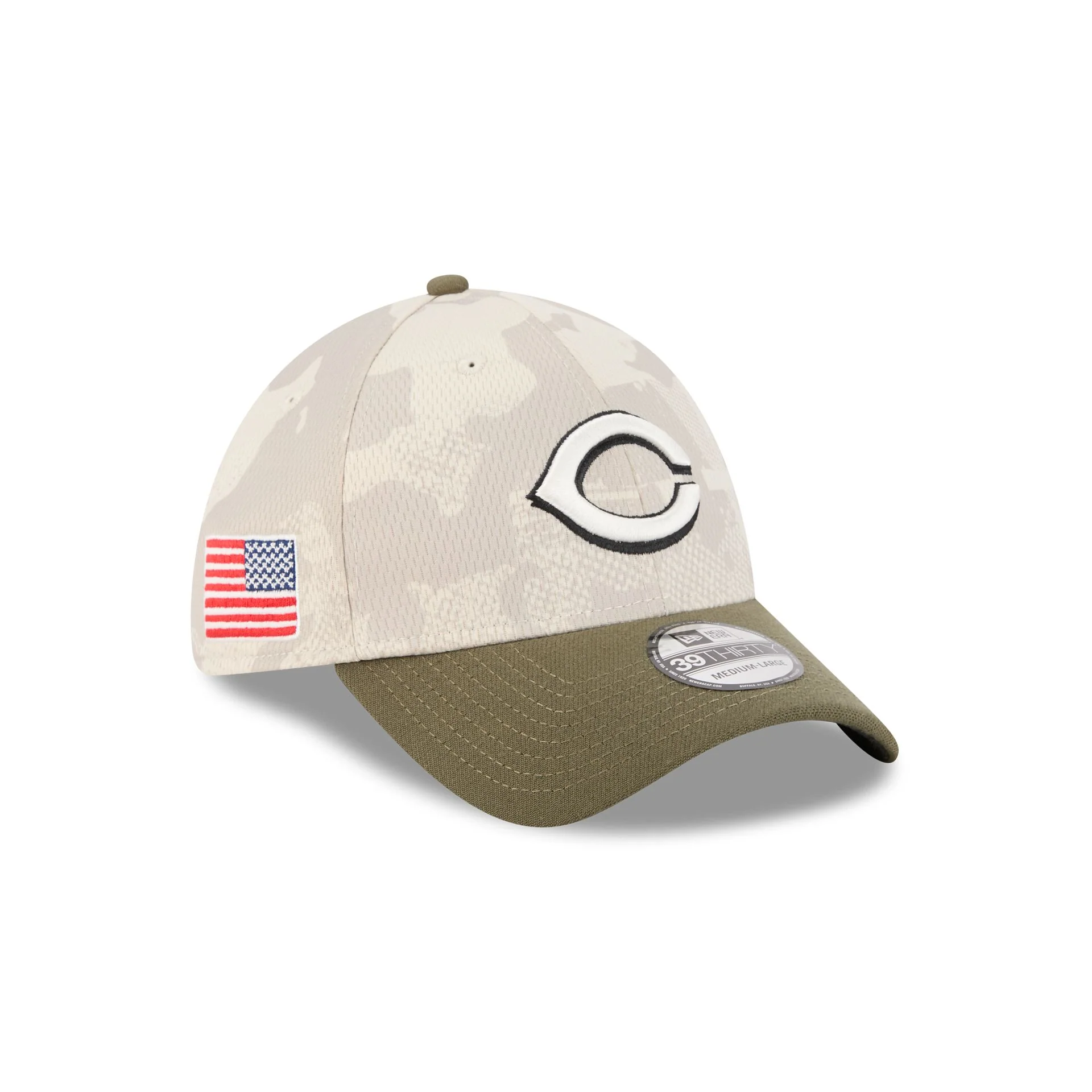 Cincinnati Reds Armed Forces Day 2025 39THIRTY Stretch Fit Hat