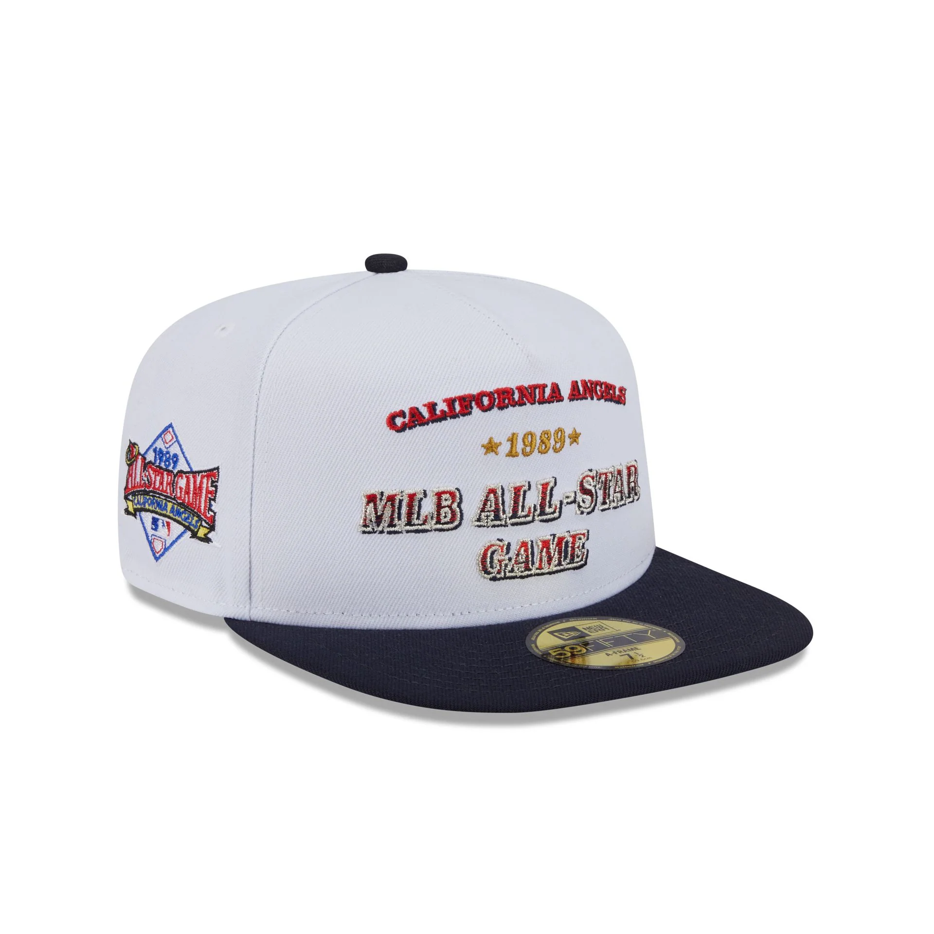 Los Angeles Angels Summer Derby White 59FIFTY A-Frame Fitted Hat