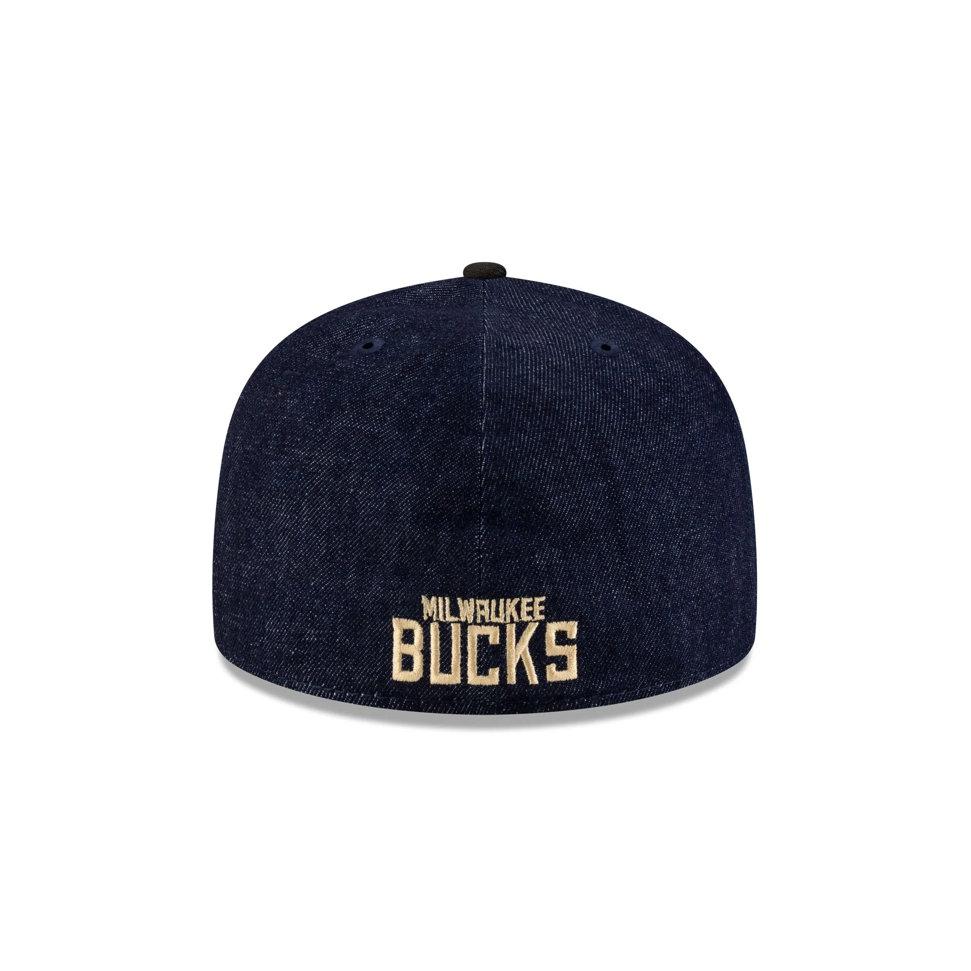 Milwaukee Bucks Navy Denim 59FIFTY A-Frame Fitted Hat