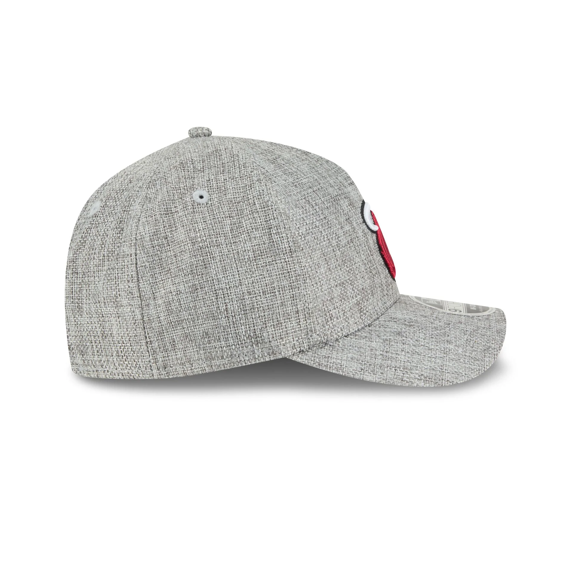 Miami Heat Cotton Weave Gray 9FORTY M-Crown A-Frame Snapback Hat