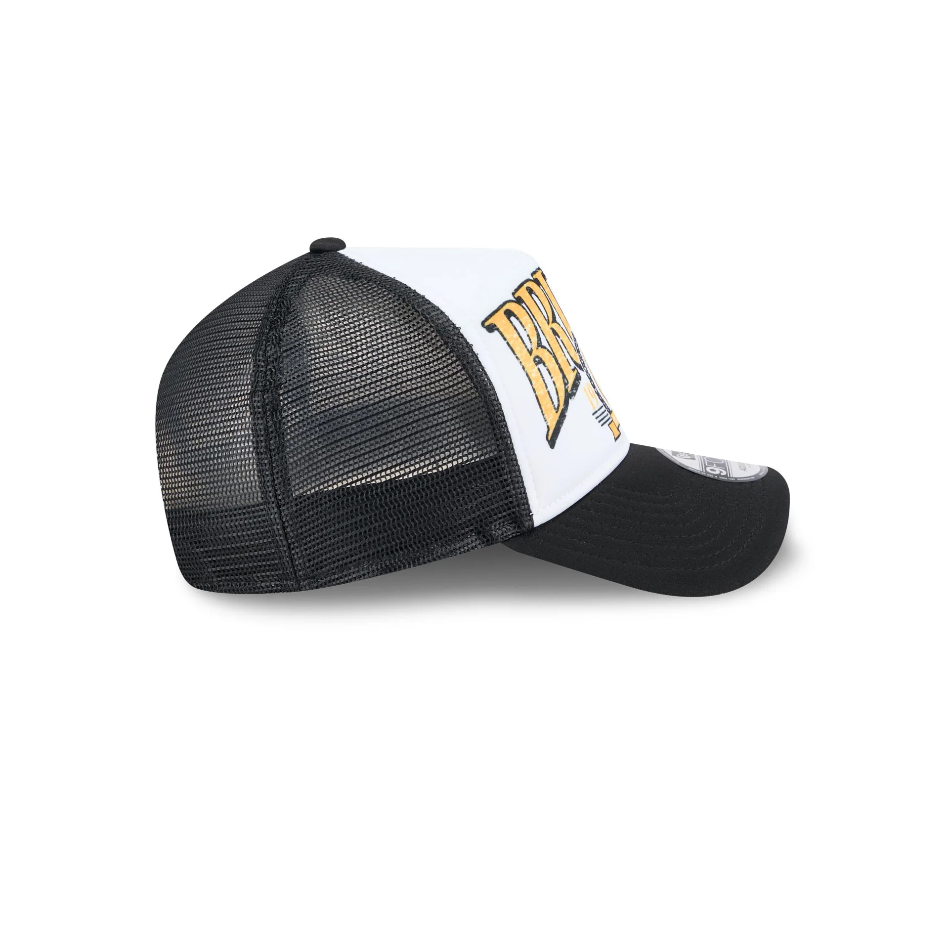 Boston Bruins Distressed 9FORTY A-Frame Trucker Hat