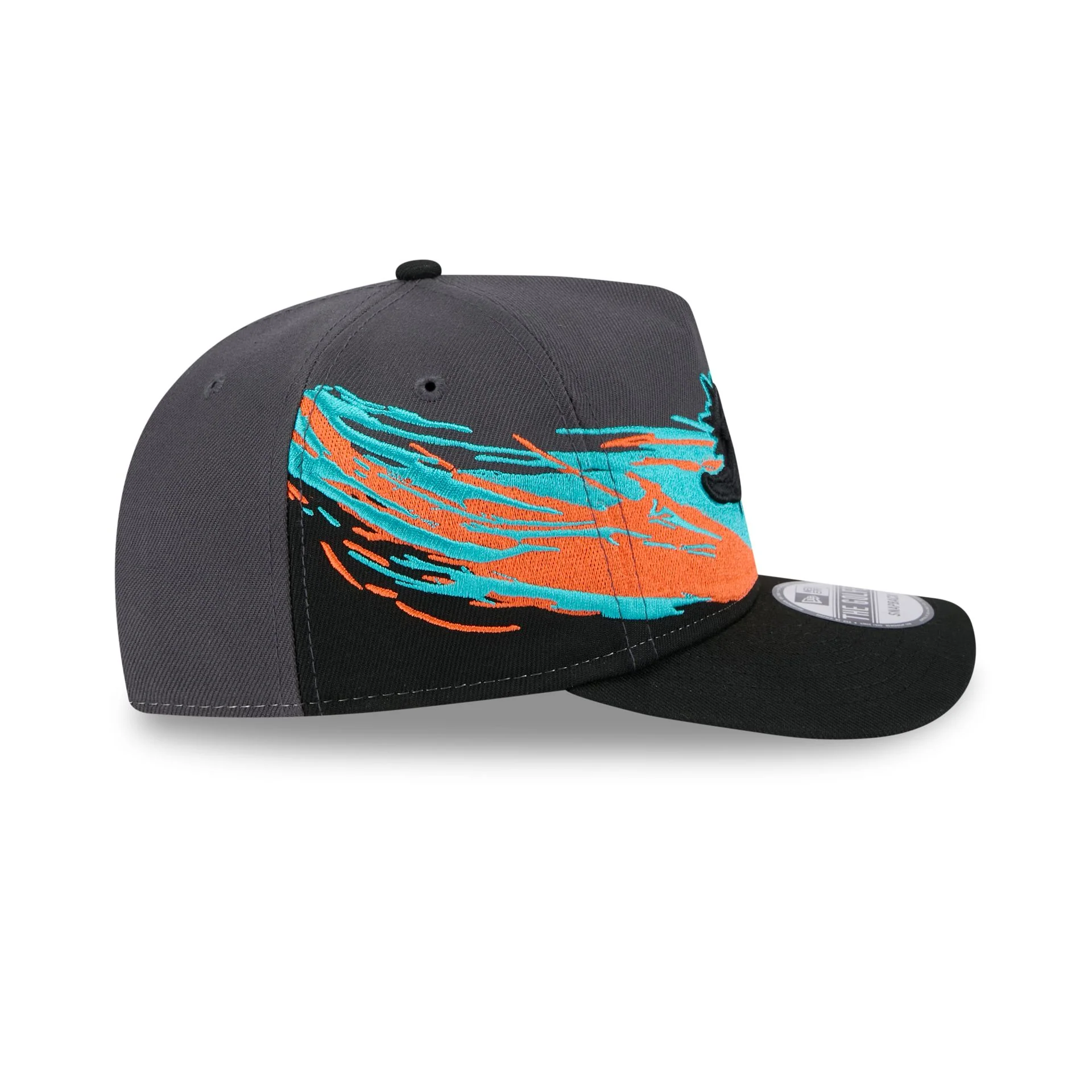 Miami Dolphins Graphite Brushstroke Golfer Hat