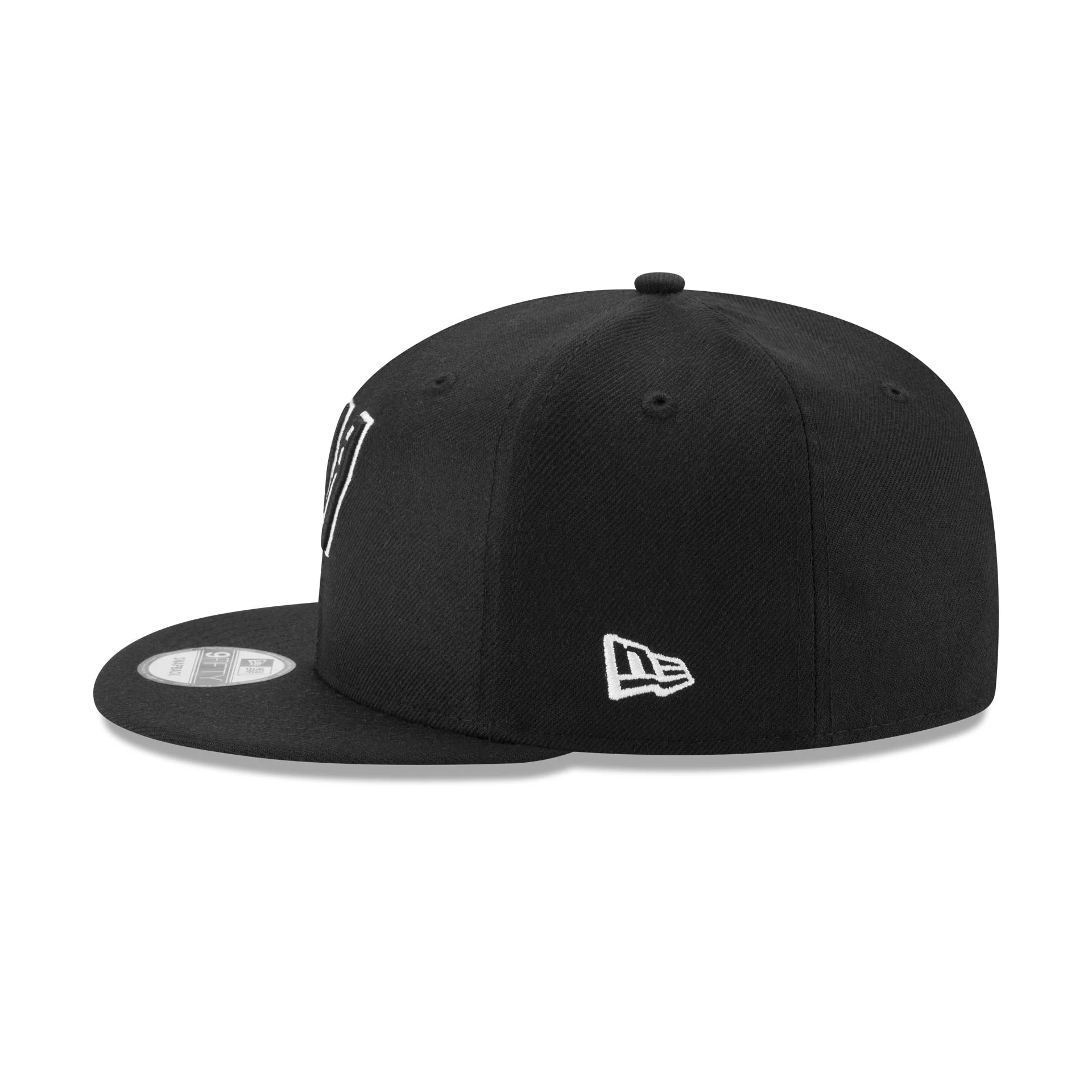 San Antonio Spurs Basic Black & White 9FIFTY Snapback Hat