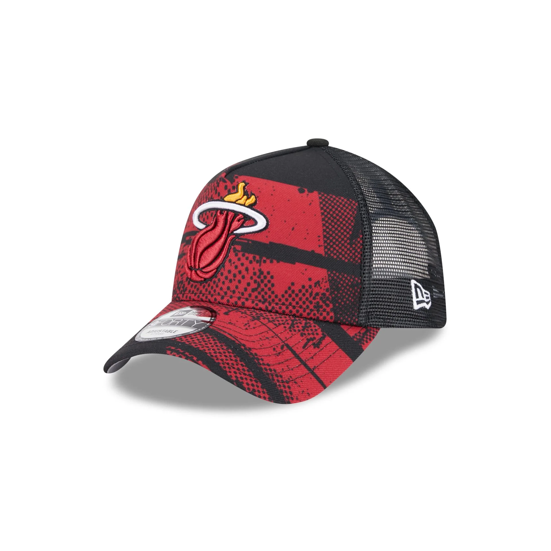 Miami Heat 2024 Tip-Off 9FORTY A-Frame Trucker Hat